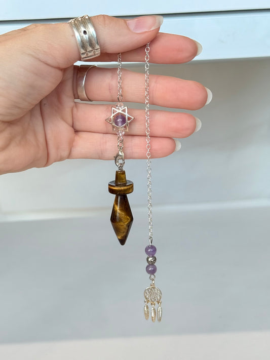 Yellow Tiger ( Amethyst ) Pendulum