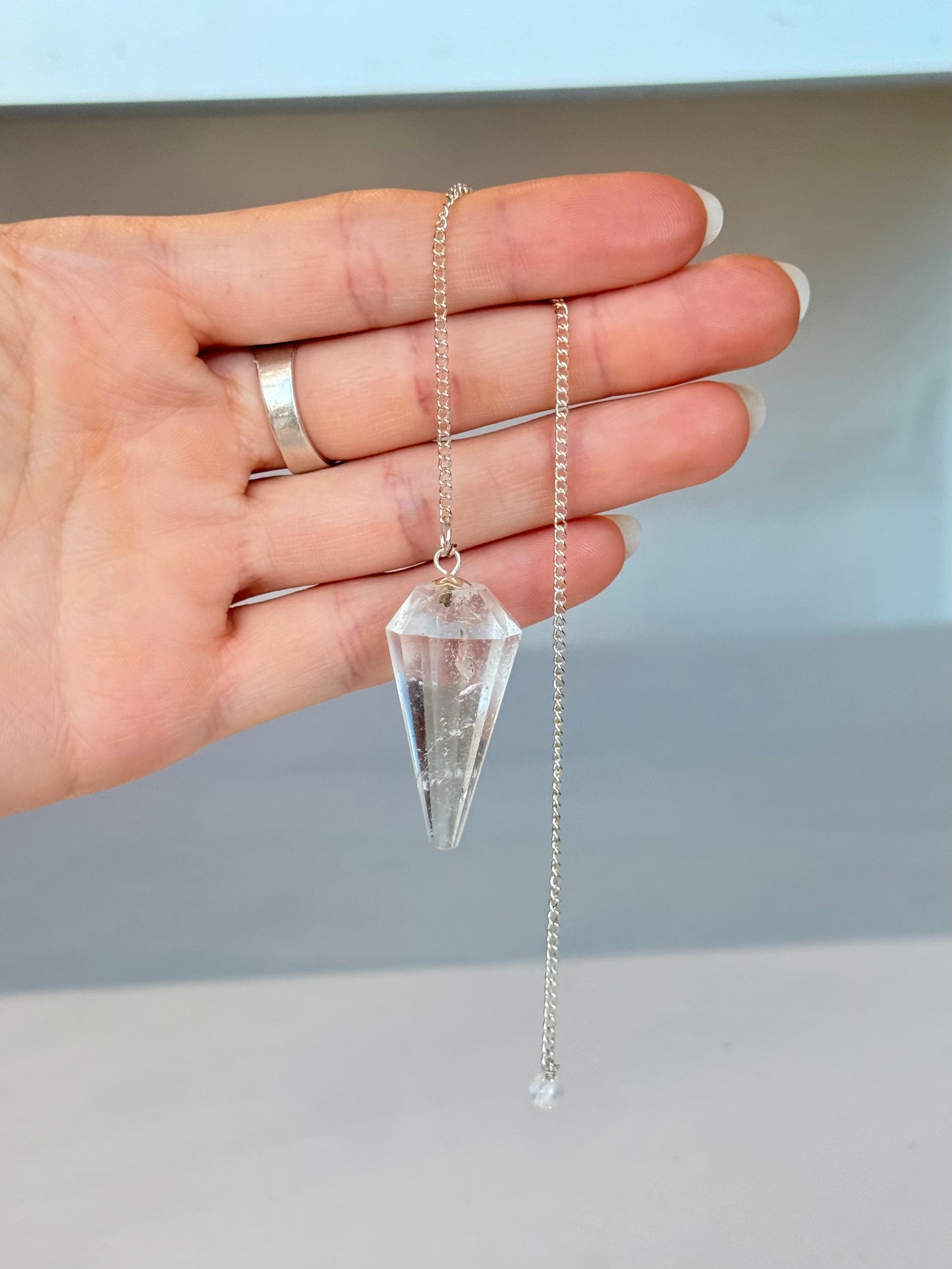Clear Quartz Pendulum