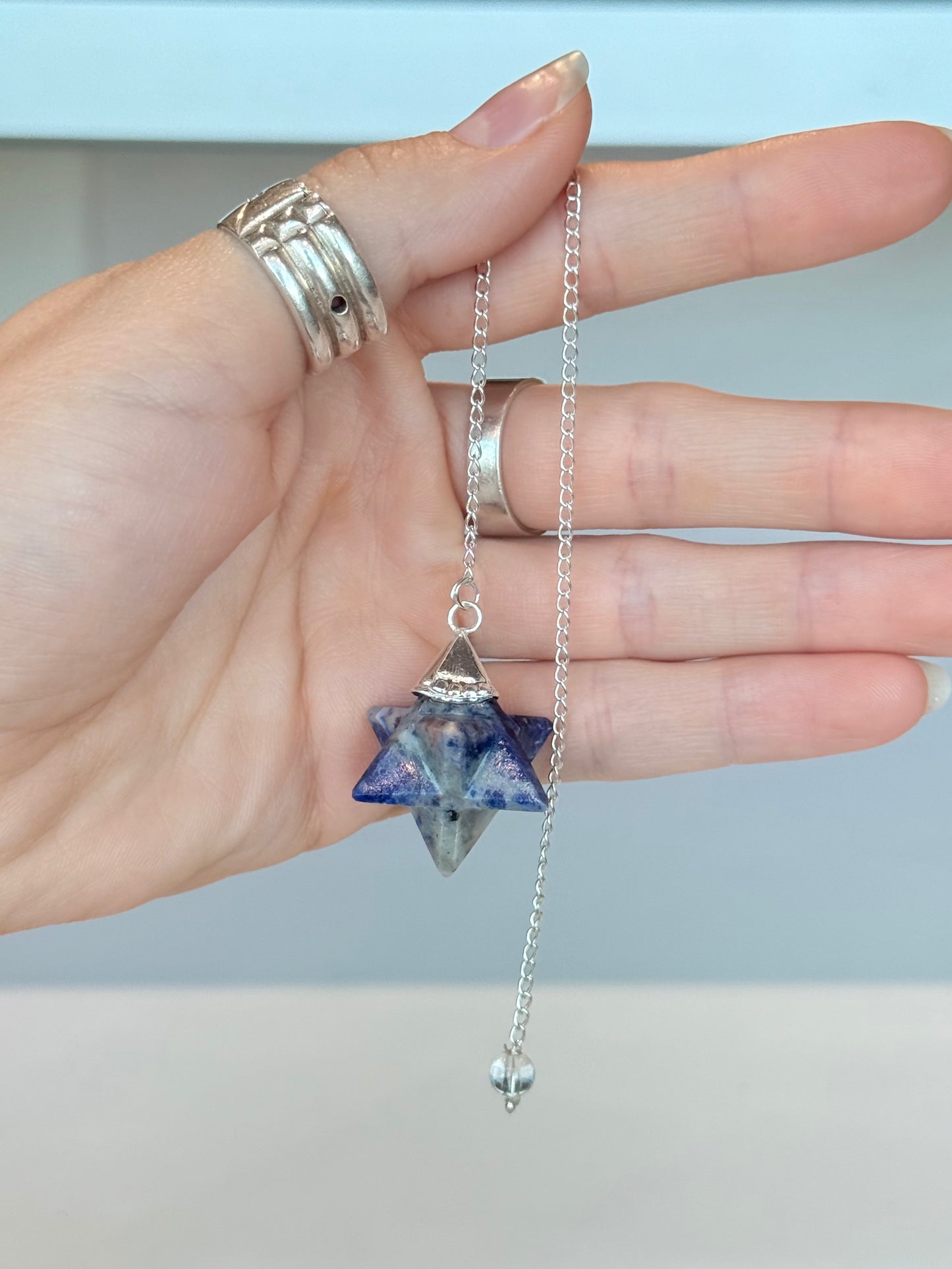 Sodalite ( Merkaba ) Pendulum