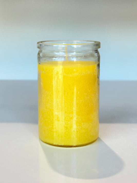 3" Glass Intention Candle ( Yellow )