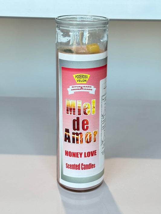 8” Honey Love Intention Candle