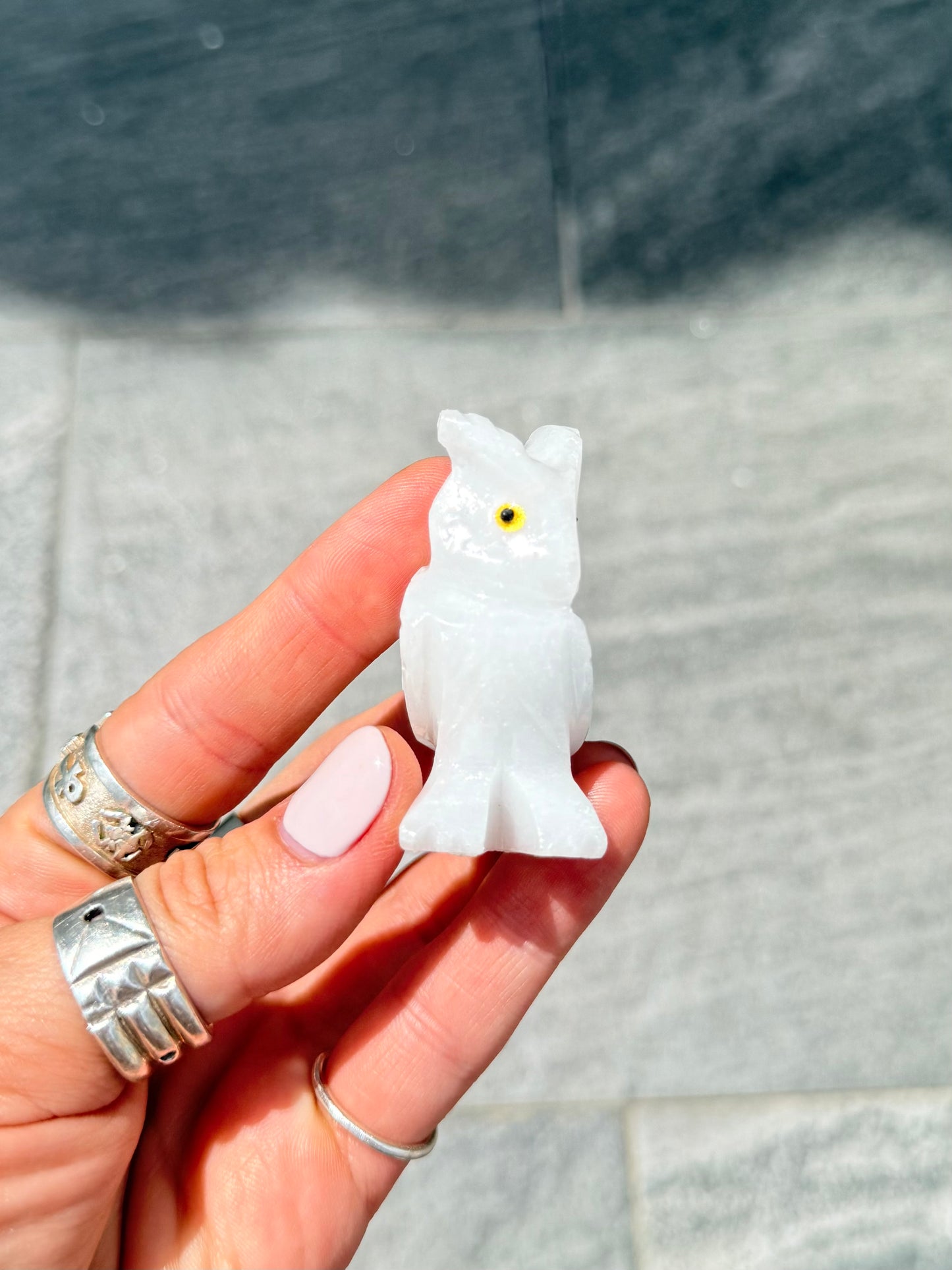 White Onyx Owl