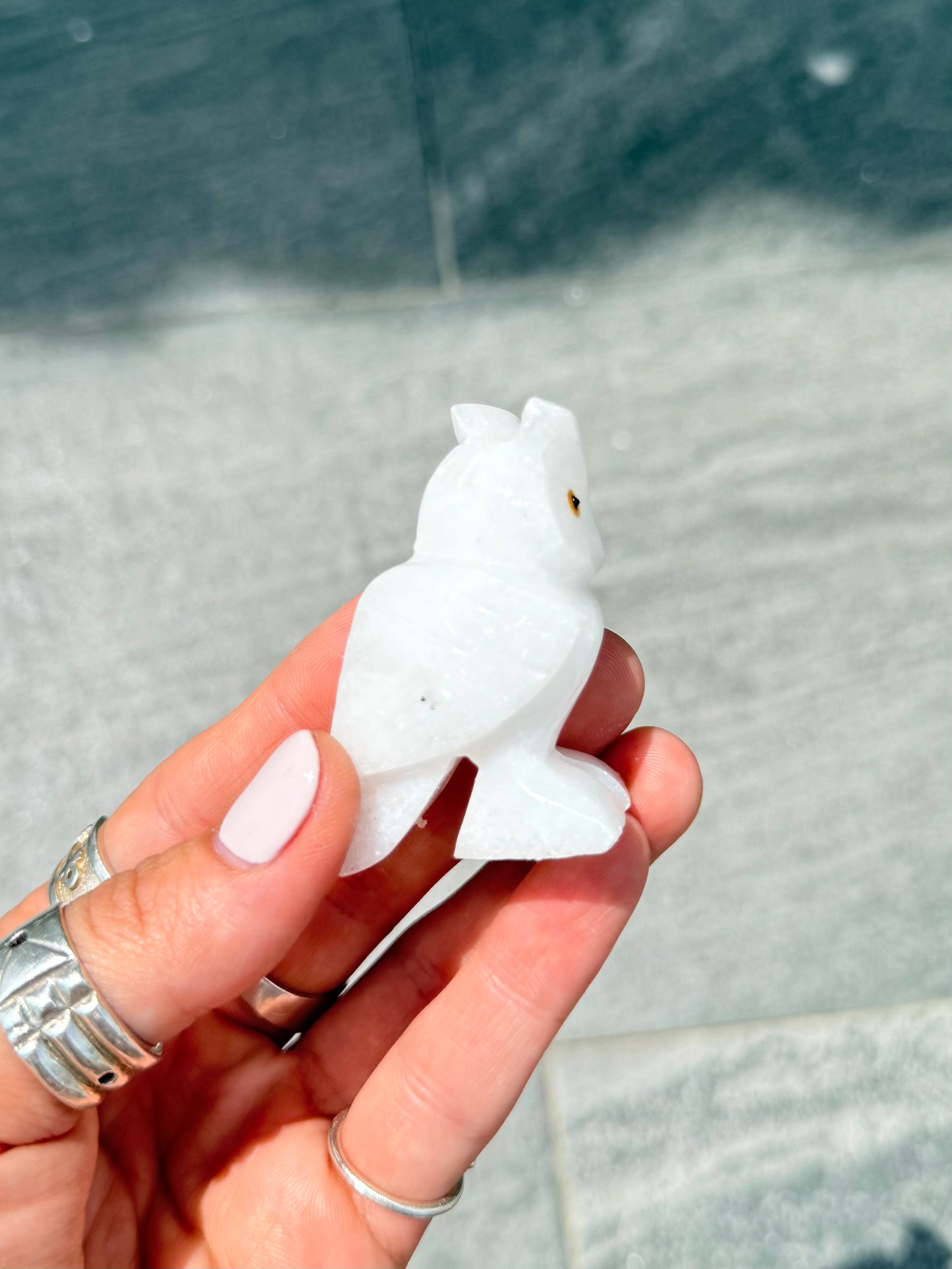 White Onyx Owl
