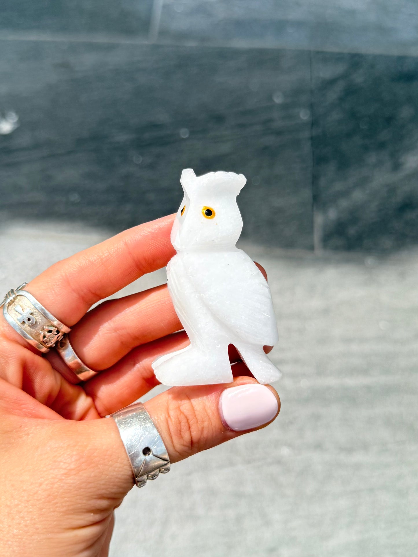 White Onyx Owl