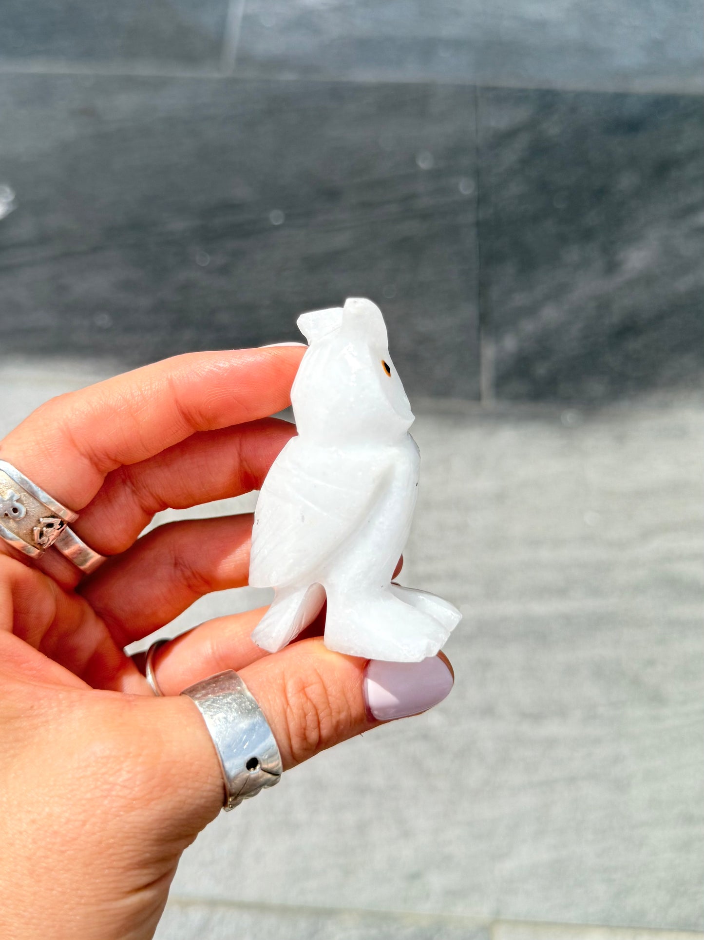 White Onyx Owl