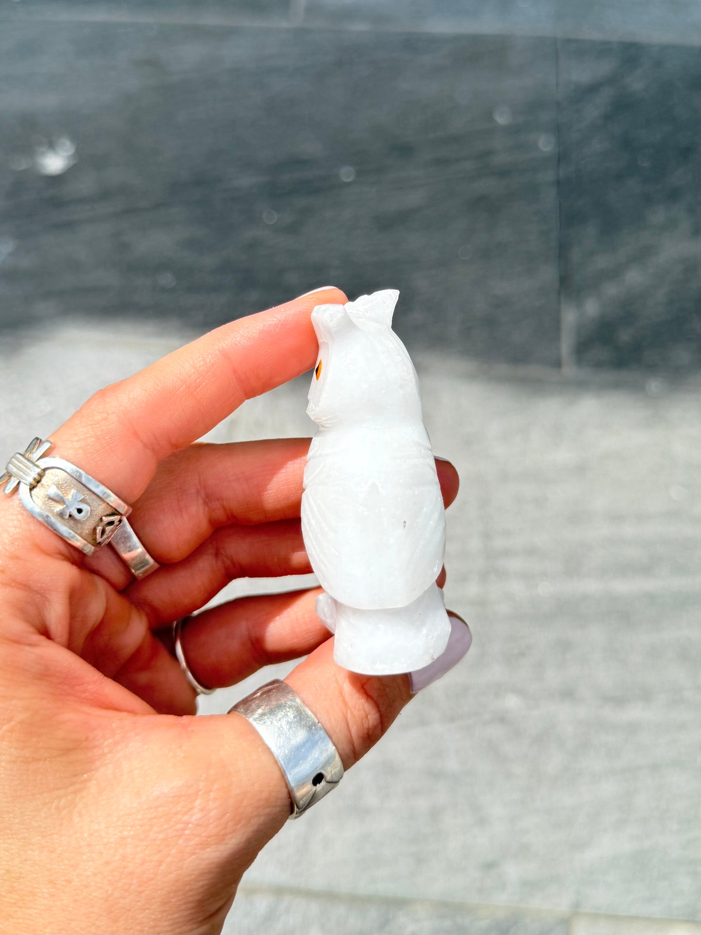 White Onyx Owl