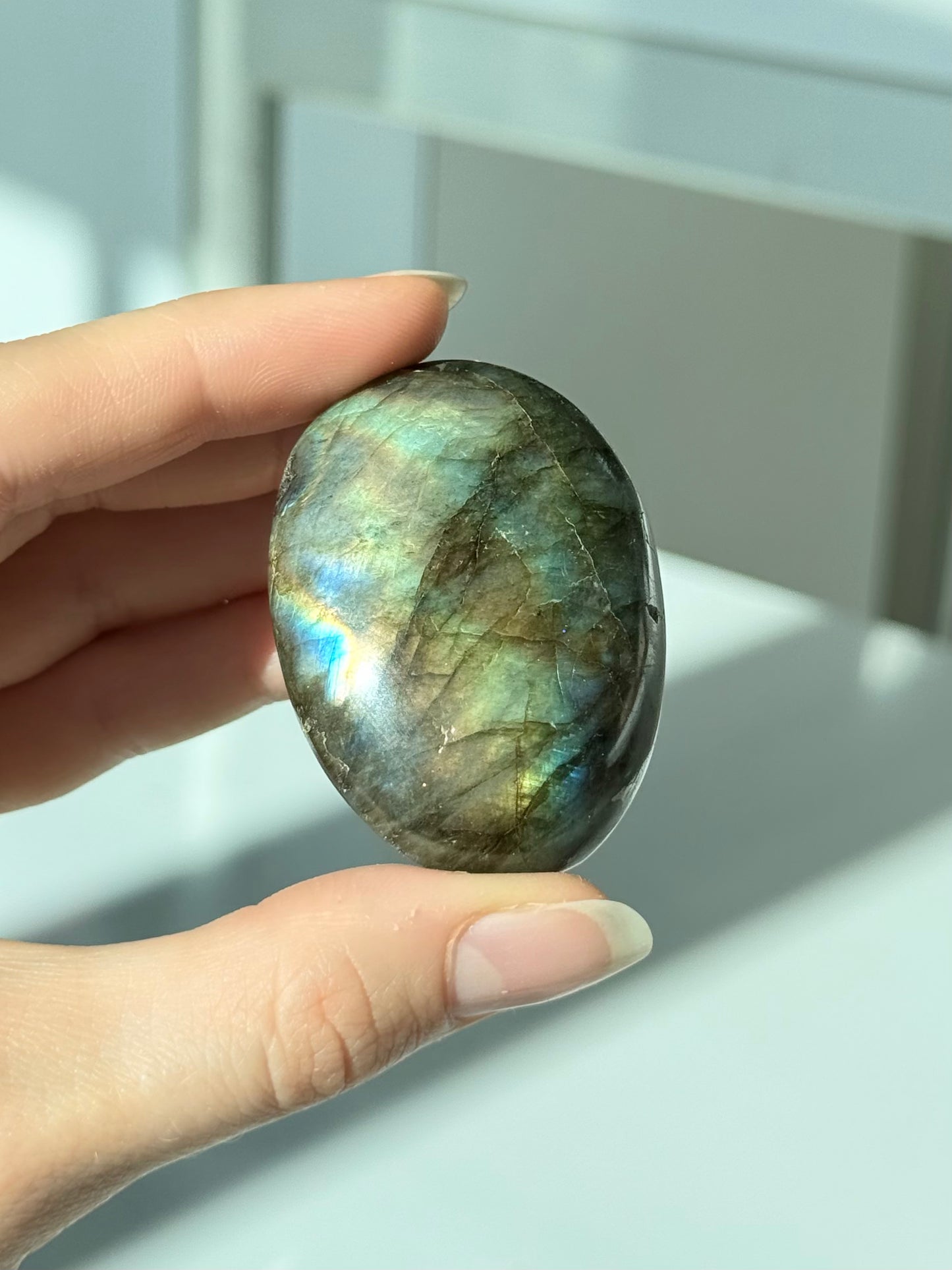 Labradorite Palm Stone