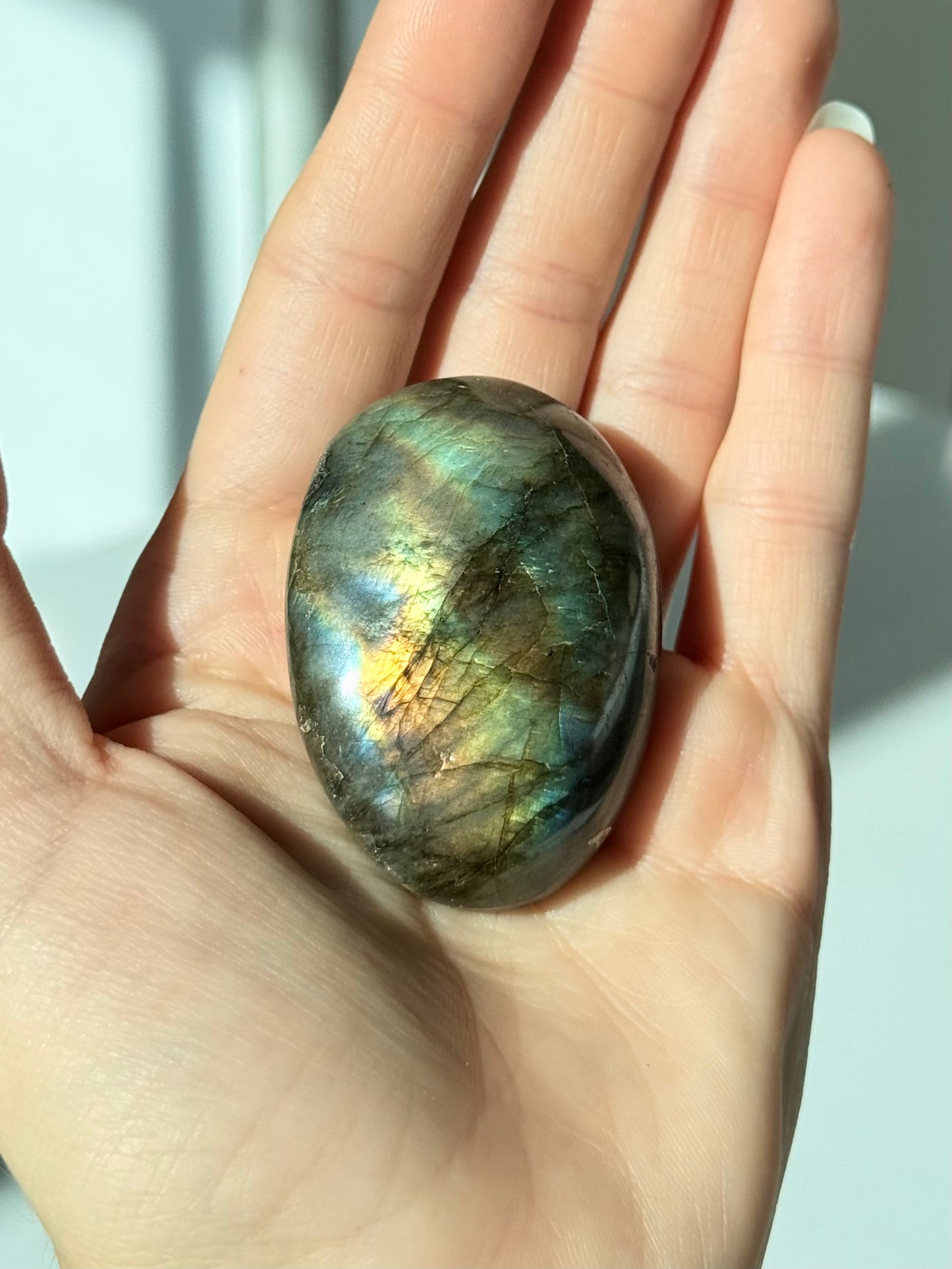 Labradorite Palm Stone