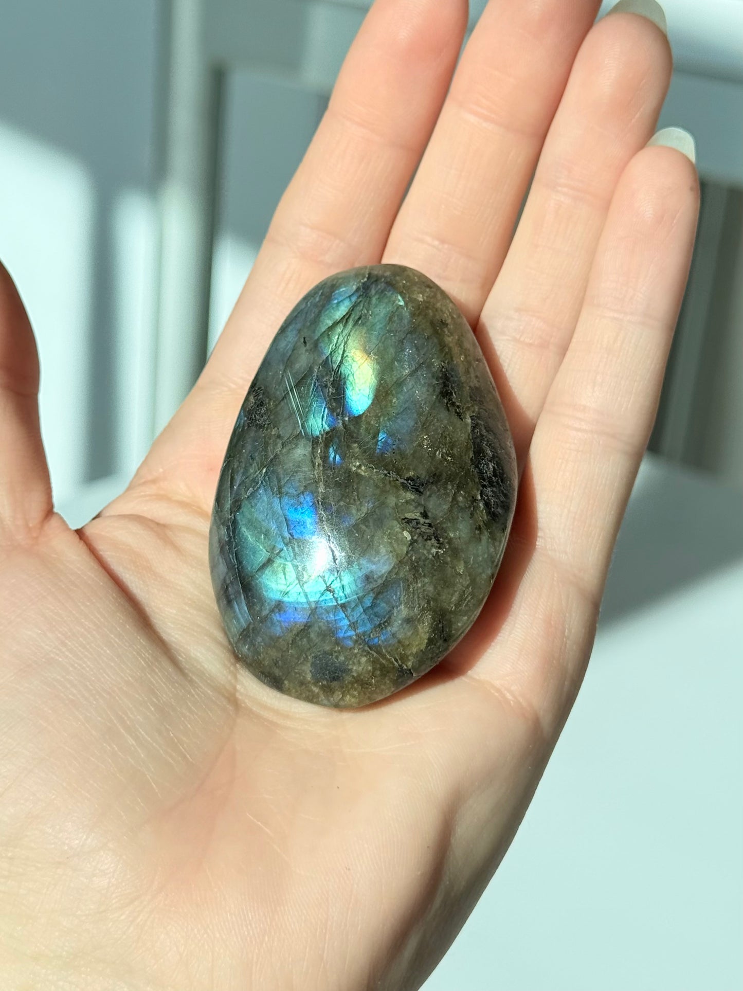 Labradorite Palm Stone