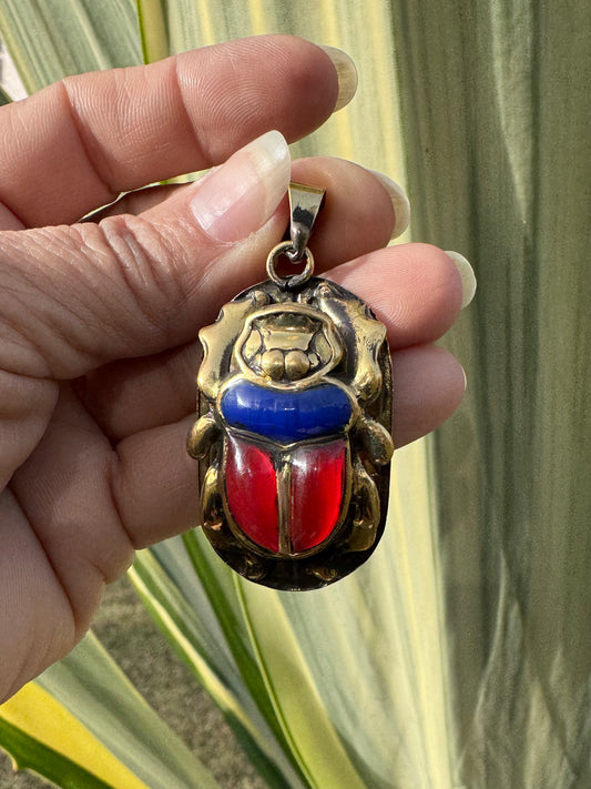 Pre-Order: Scarab Pendant ( Brass ) Colored