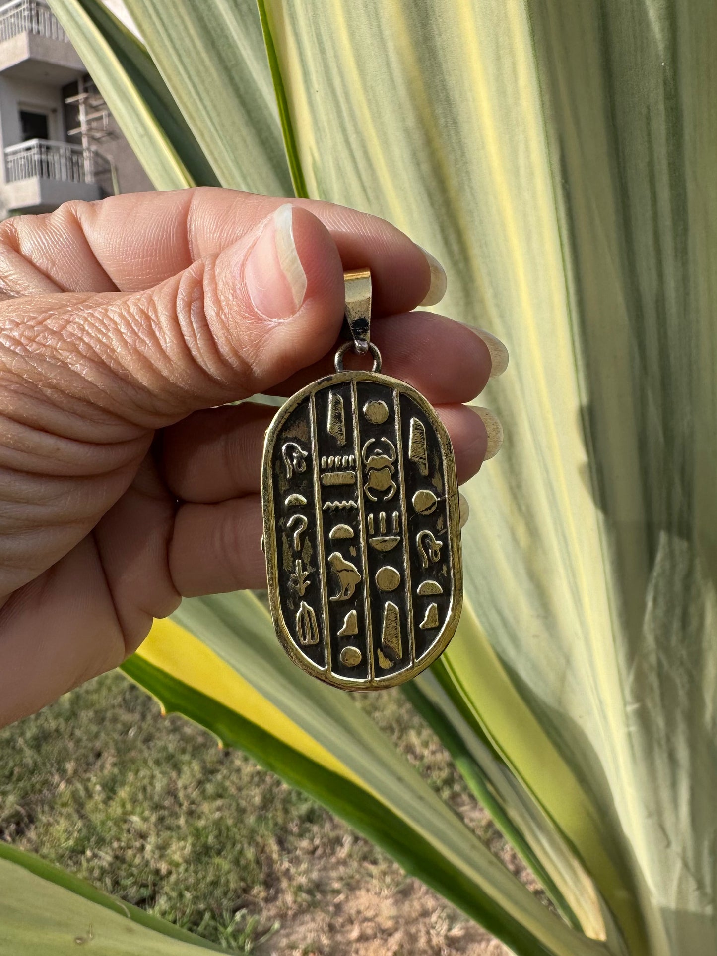 Pre-Order: Scarab Pendant ( Brass ) Colored