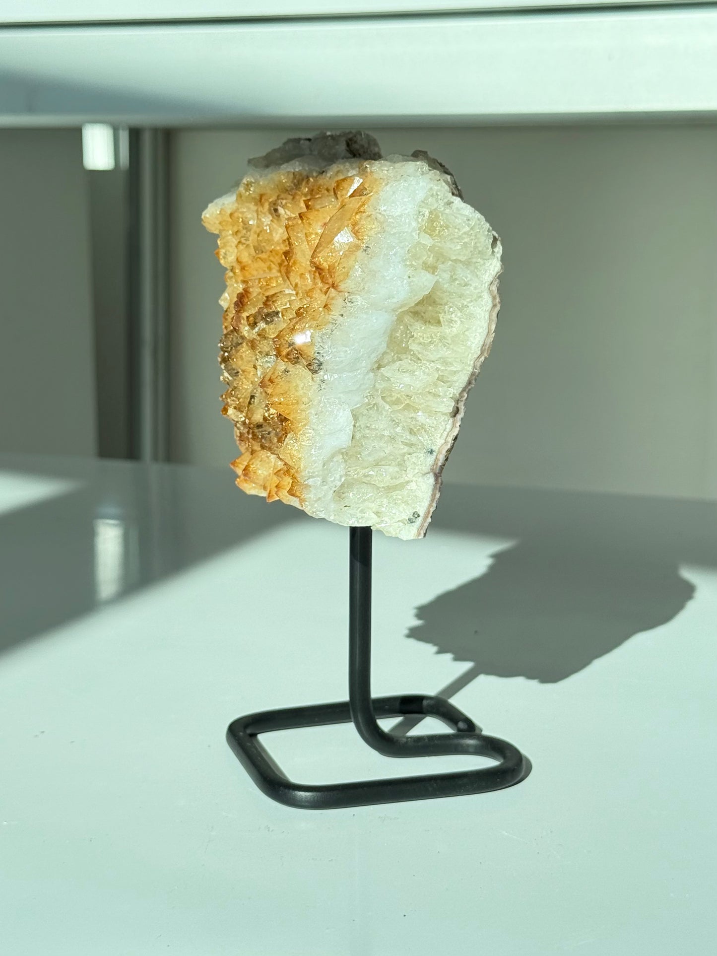 Citrine on Stand ( Heat Treated )