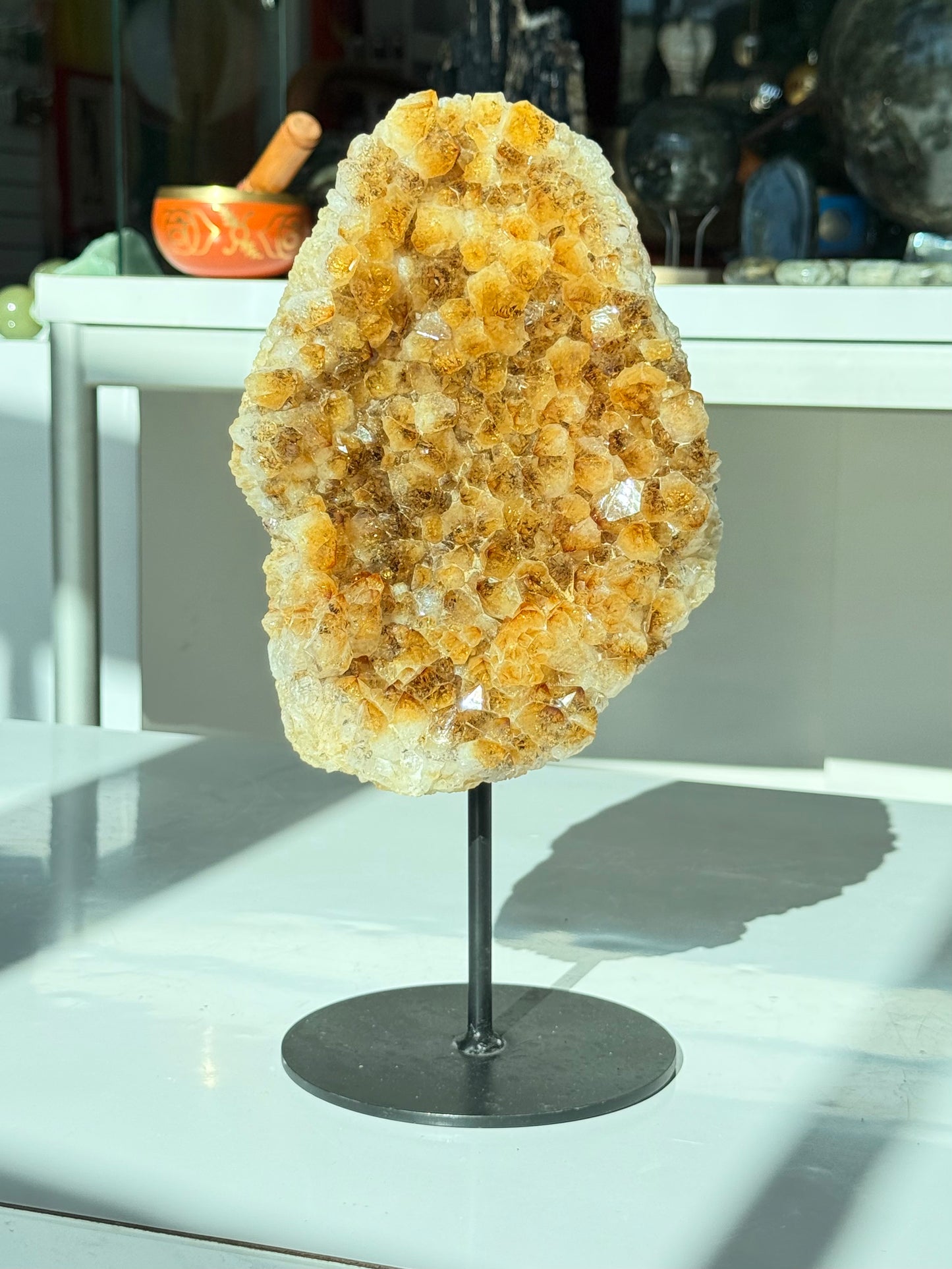 Citrine on Stand ( Heat Treated )