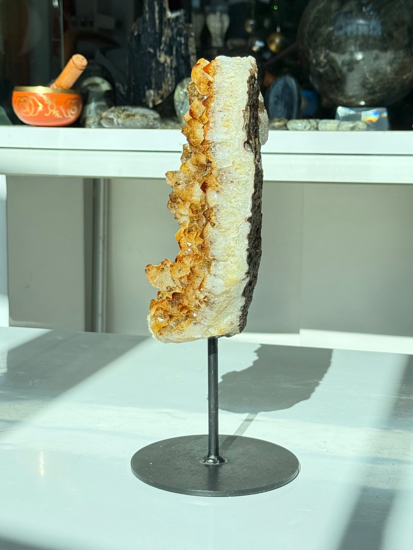 Citrine on Stand ( Heat Treated )