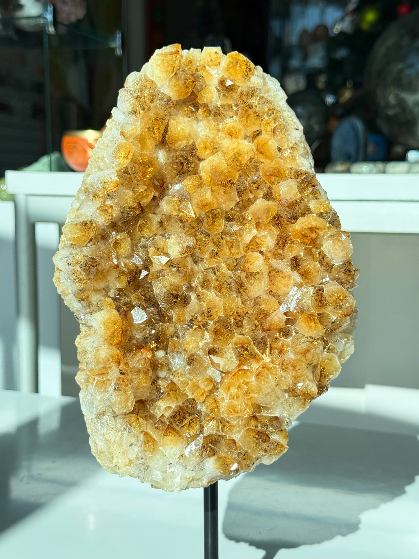 Citrine on Stand ( Heat Treated )