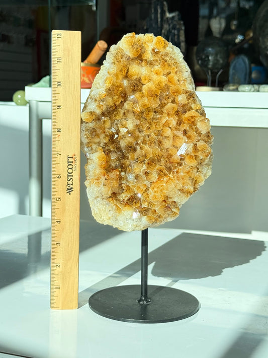 Citrine on Stand ( Heat Treated )
