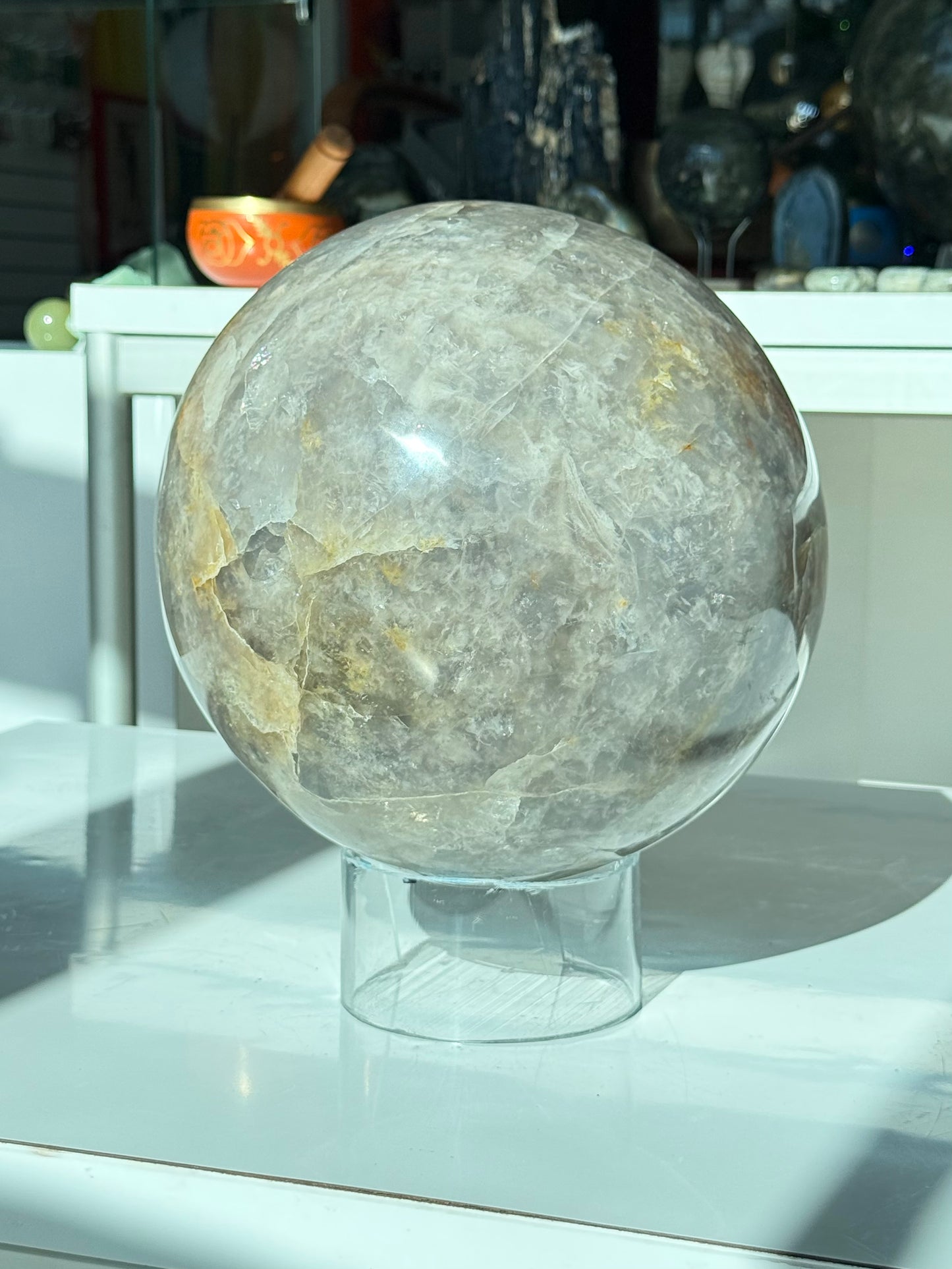 Rose Quartz with Dumortierite