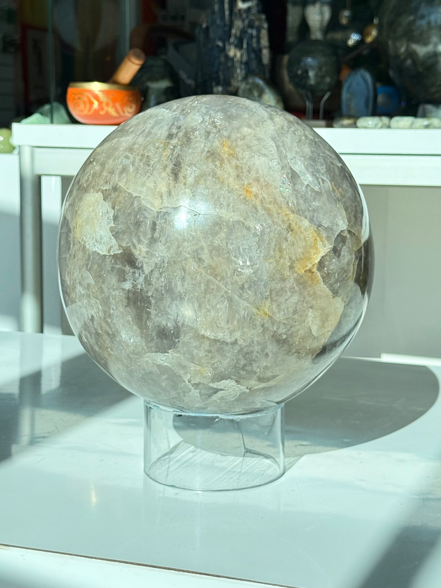 Rose Quartz with Dumortierite