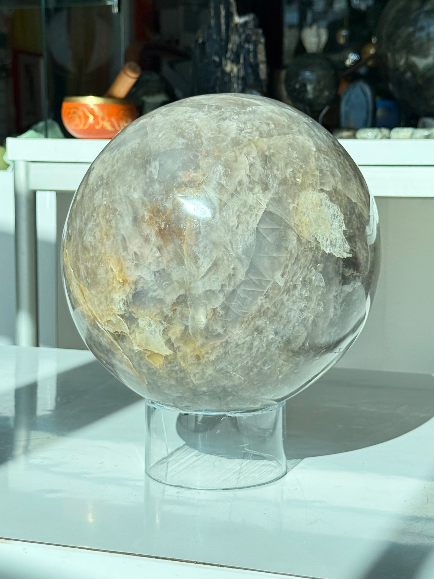 Rose Quartz with Dumortierite