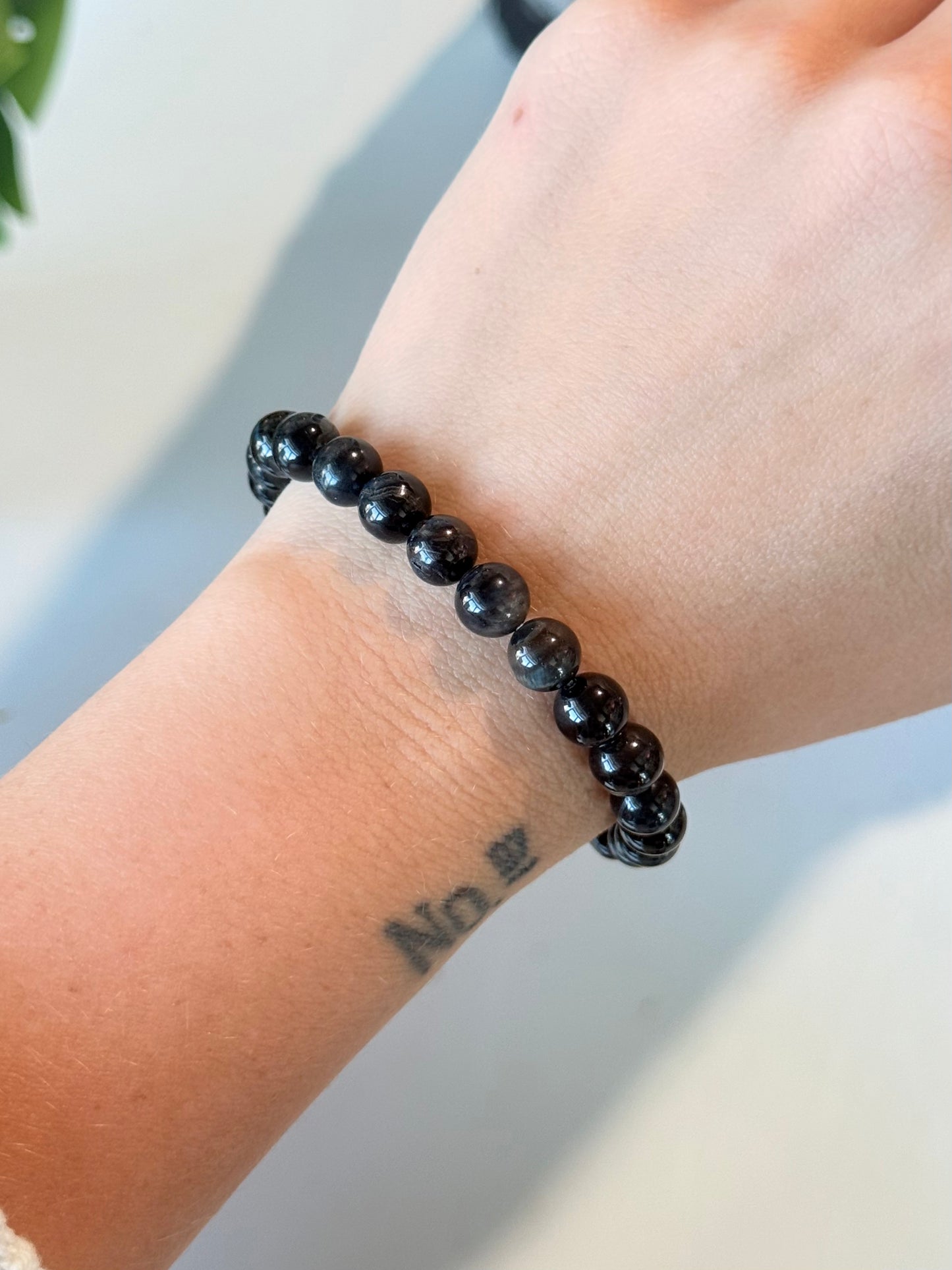 Genuine Blue Tiger Eye 8mm Bracelet