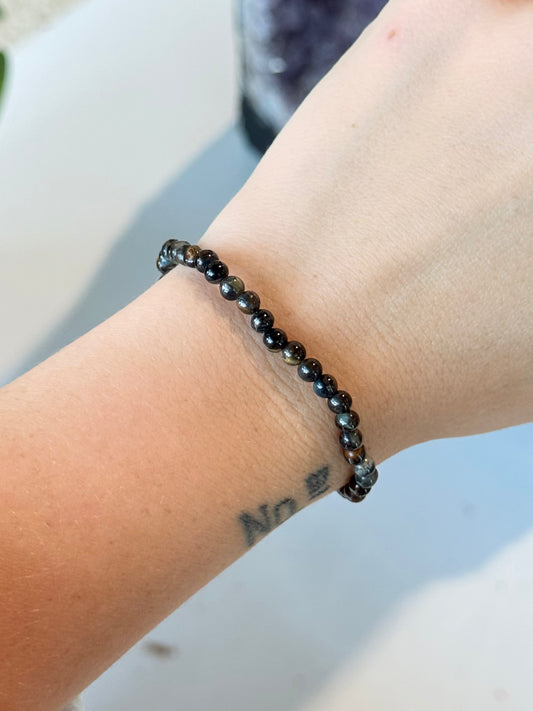 Blue tiger Eye - 4mm Bracelet