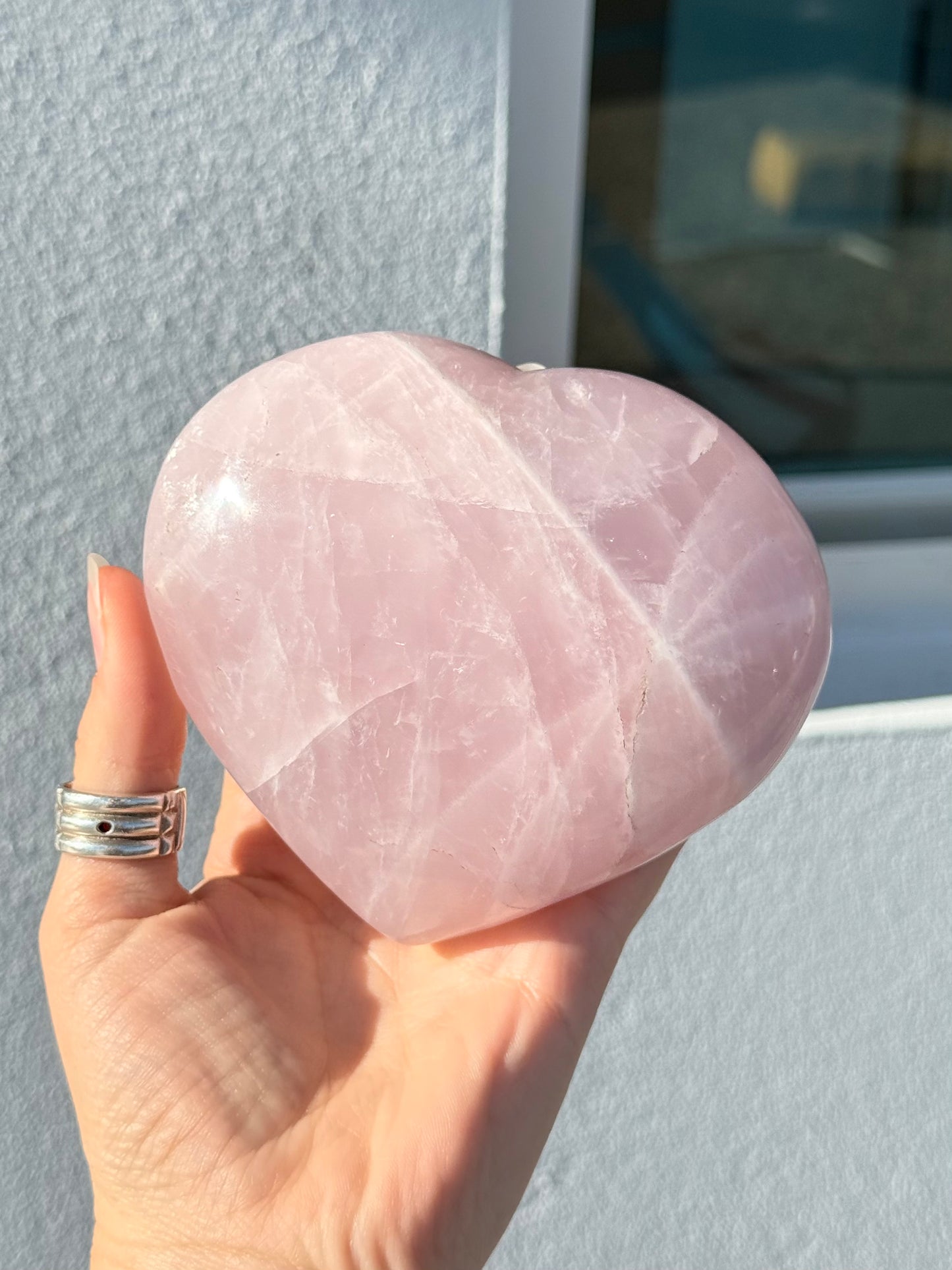 Rose Quartz Heart