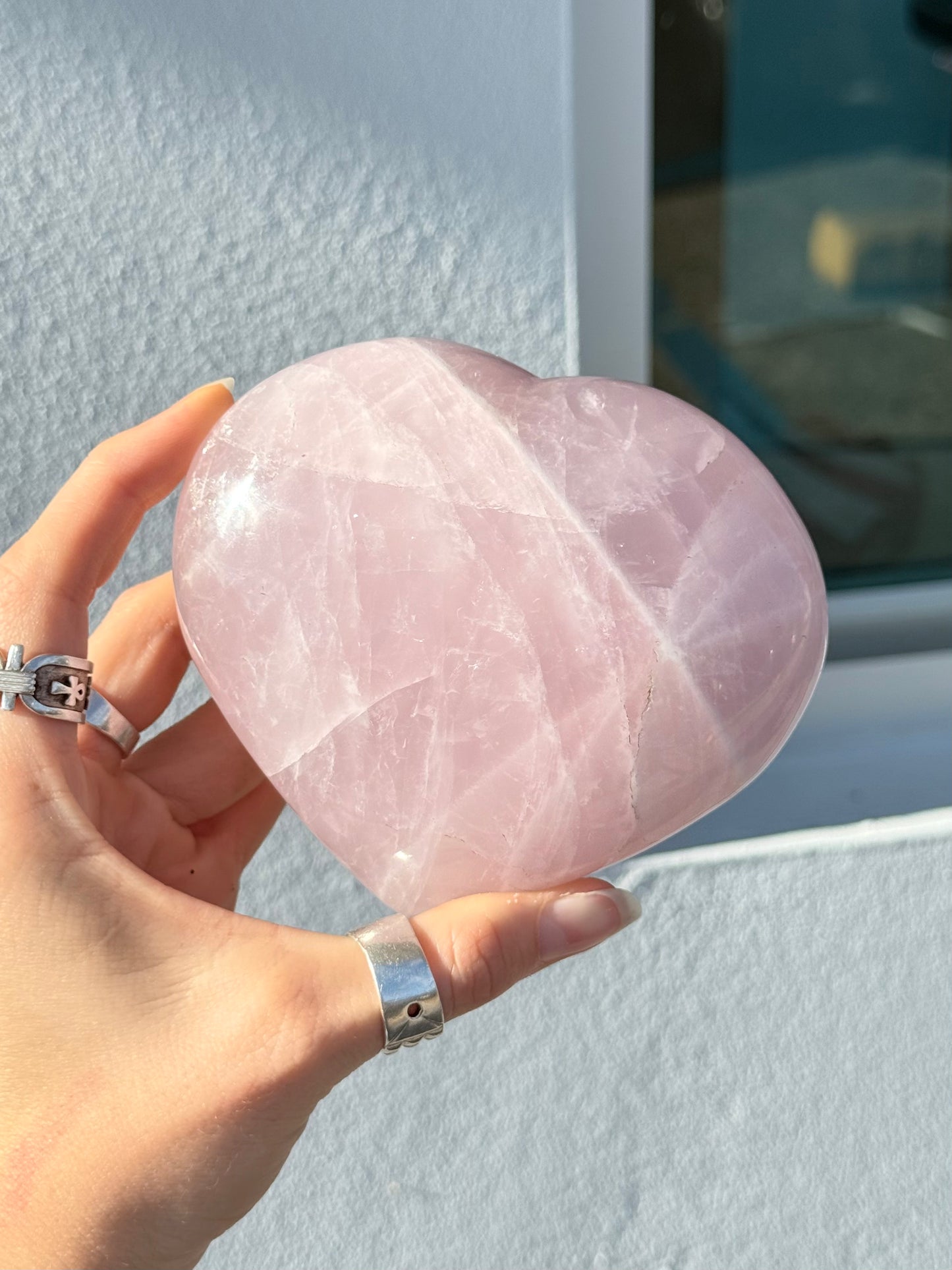 Rose Quartz Heart