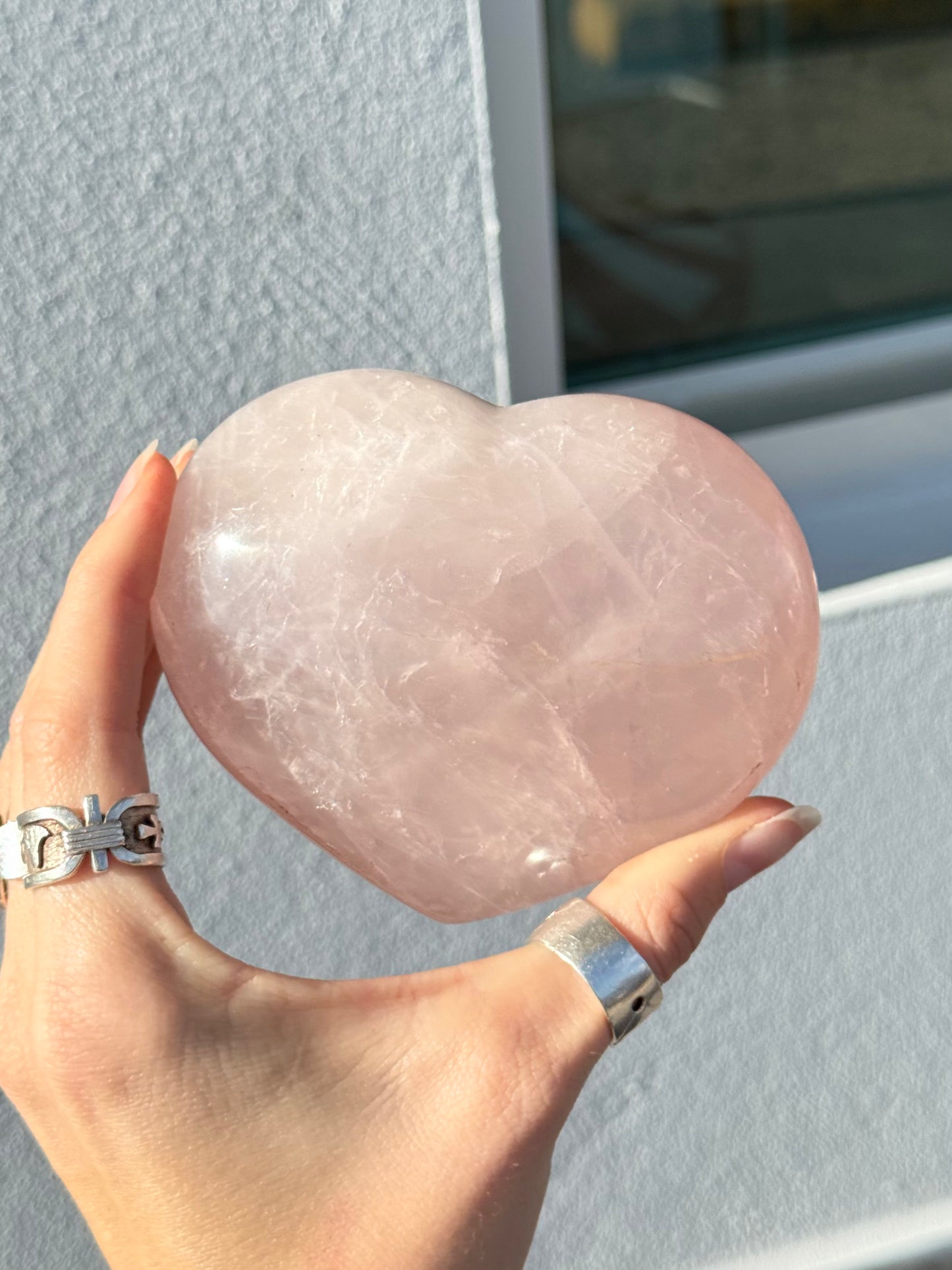 Rose Quartz Heart