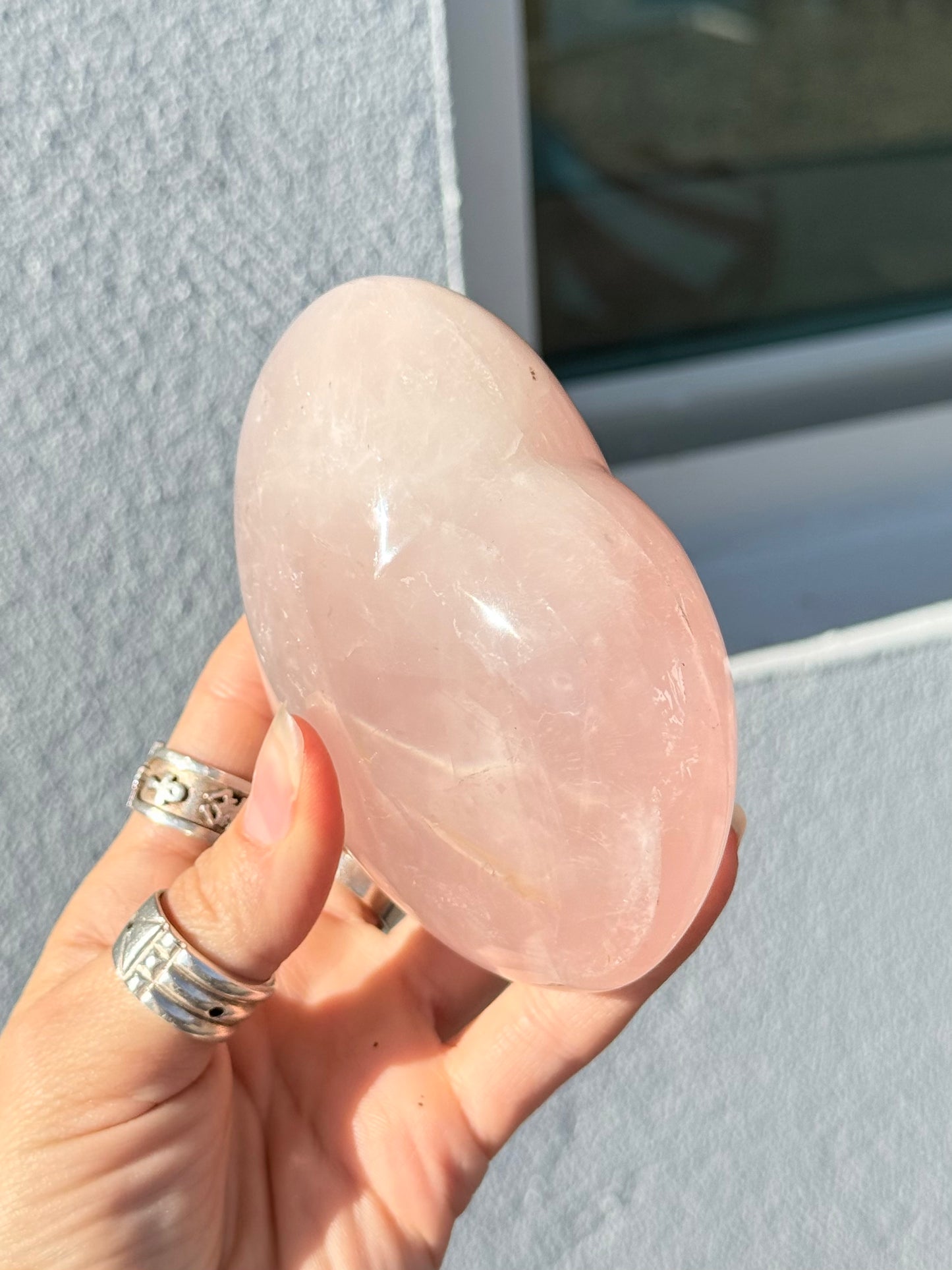 Rose Quartz Heart