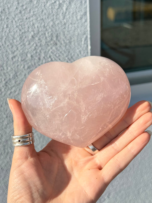 Rose Quartz Heart
