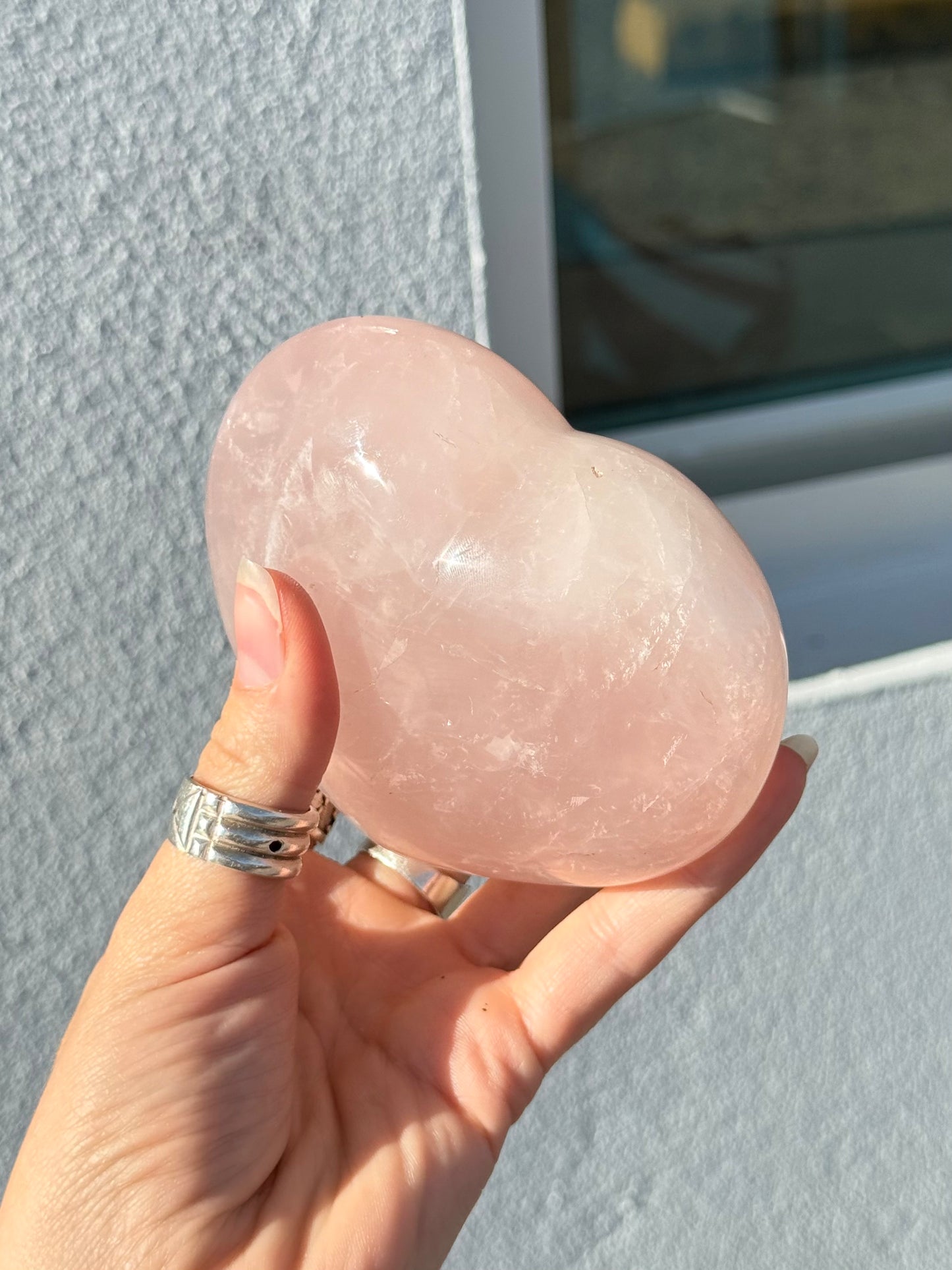 Rose Quartz Heart