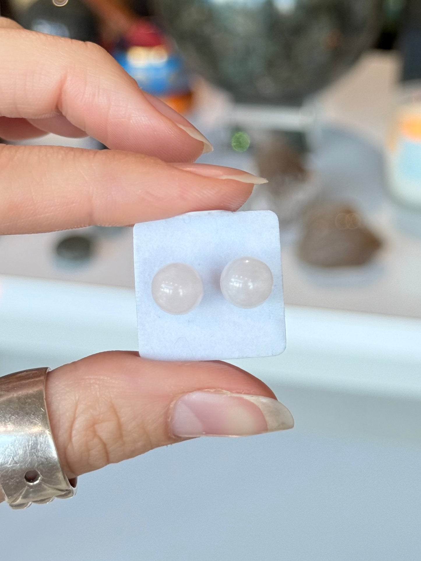 Rose Quartz Earrings