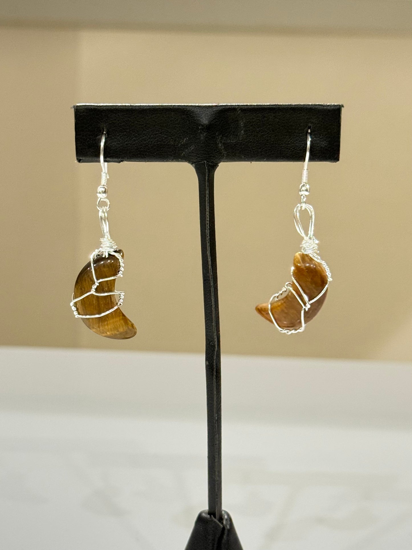 Tiger Eye Moon Pendant