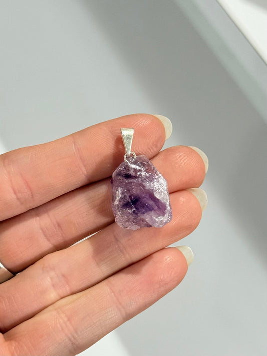 Amethyst Raw Pendant