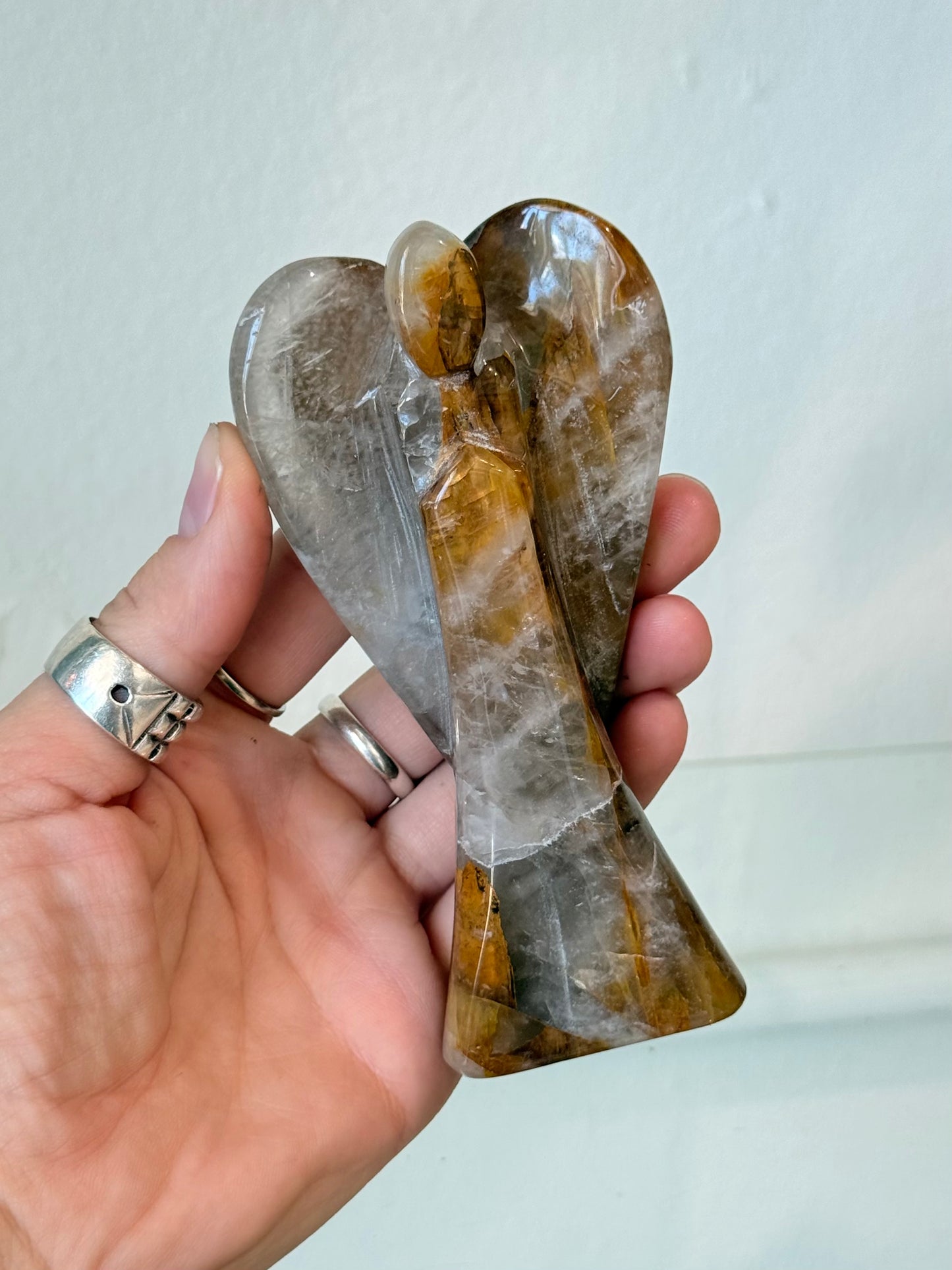 Ángel de Cuarzo Golden Healer | Golden Healer Quartz Angel