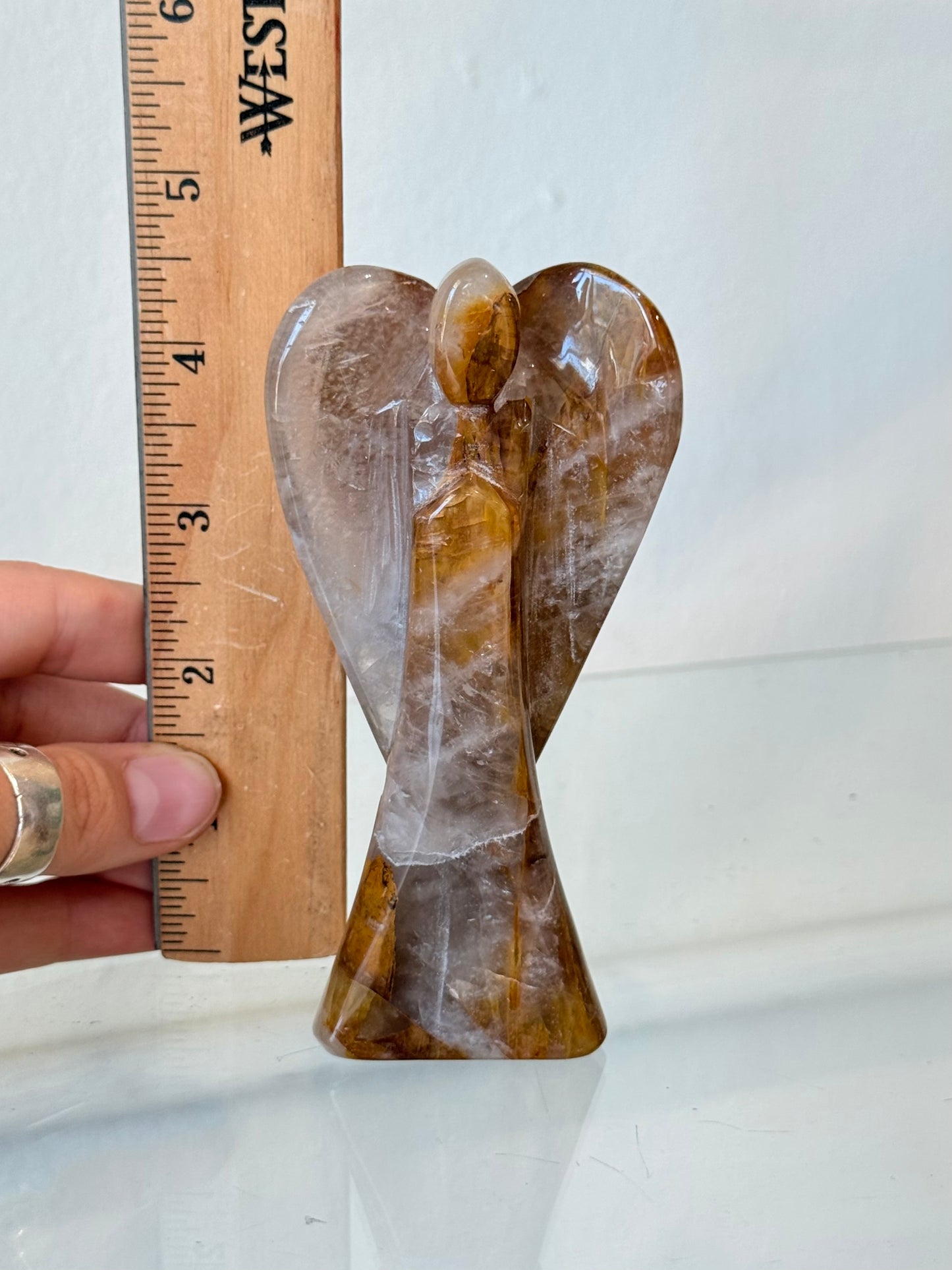 Ángel de Cuarzo Golden Healer | Golden Healer Quartz Angel