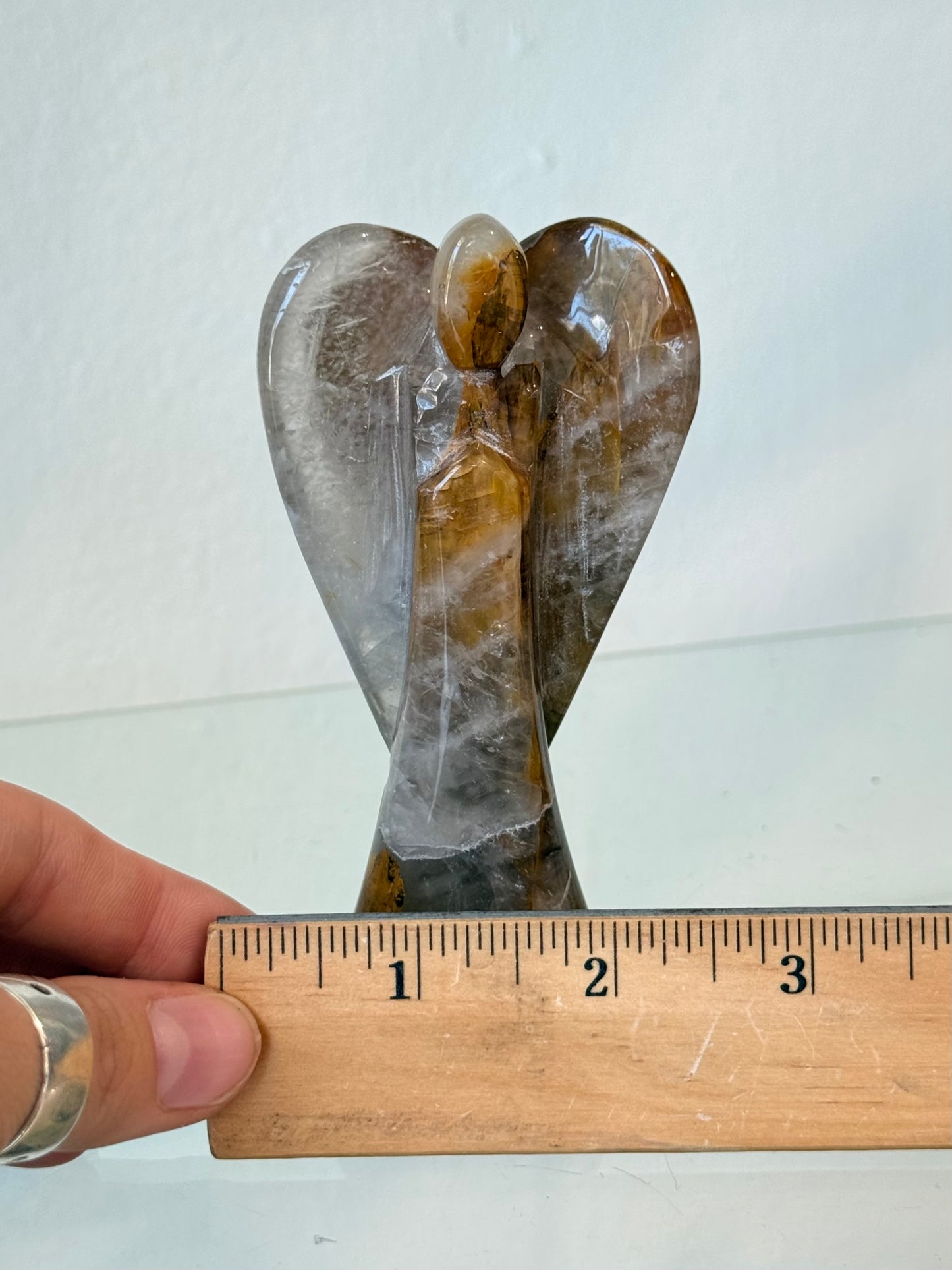 Ángel de Cuarzo Golden Healer | Golden Healer Quartz Angel