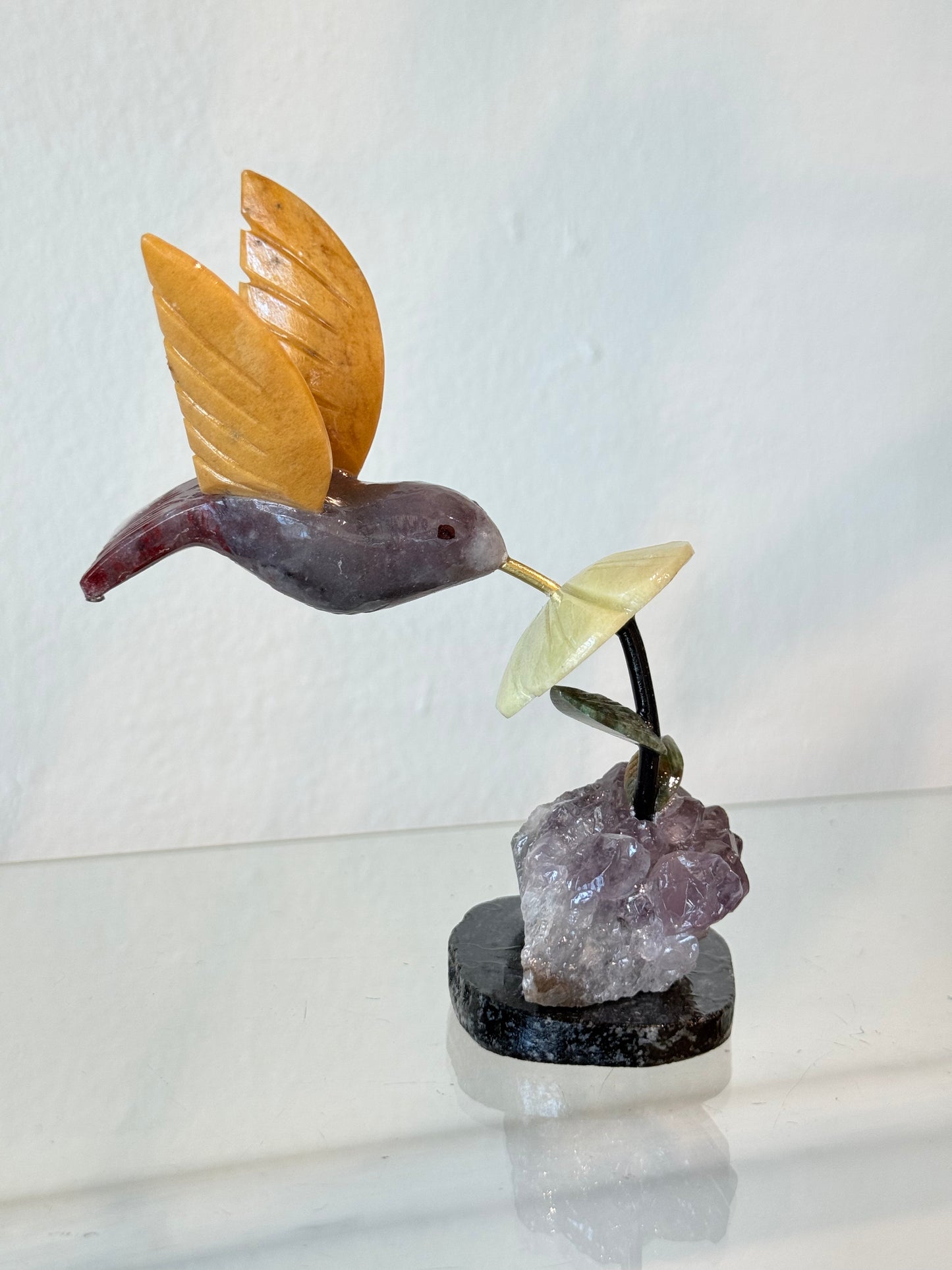Colibríes de cristales naturales | Natural Crystal Hummingbirds