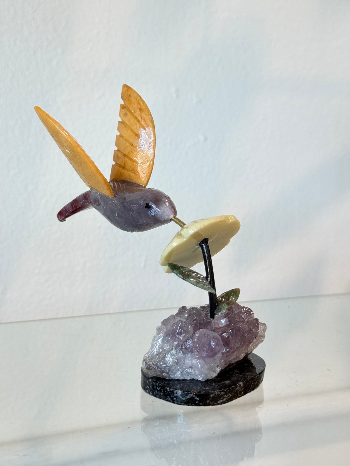 Colibríes de cristales naturales | Natural Crystal Hummingbirds