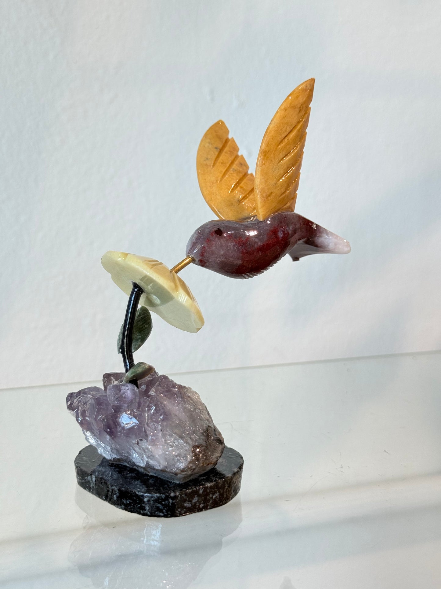 Colibríes de cristales naturales | Natural Crystal Hummingbirds
