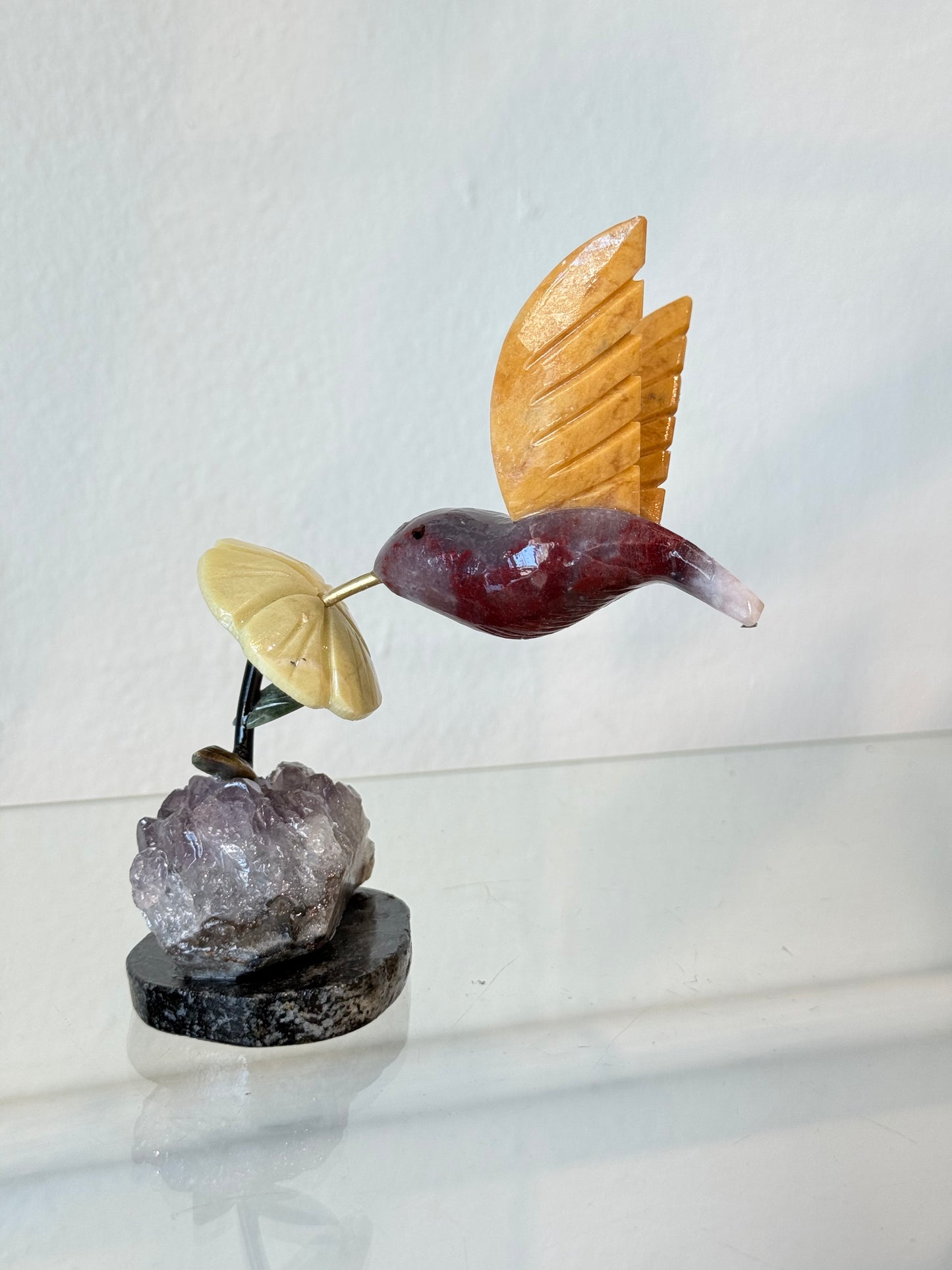 Colibríes de cristales naturales | Natural Crystal Hummingbirds