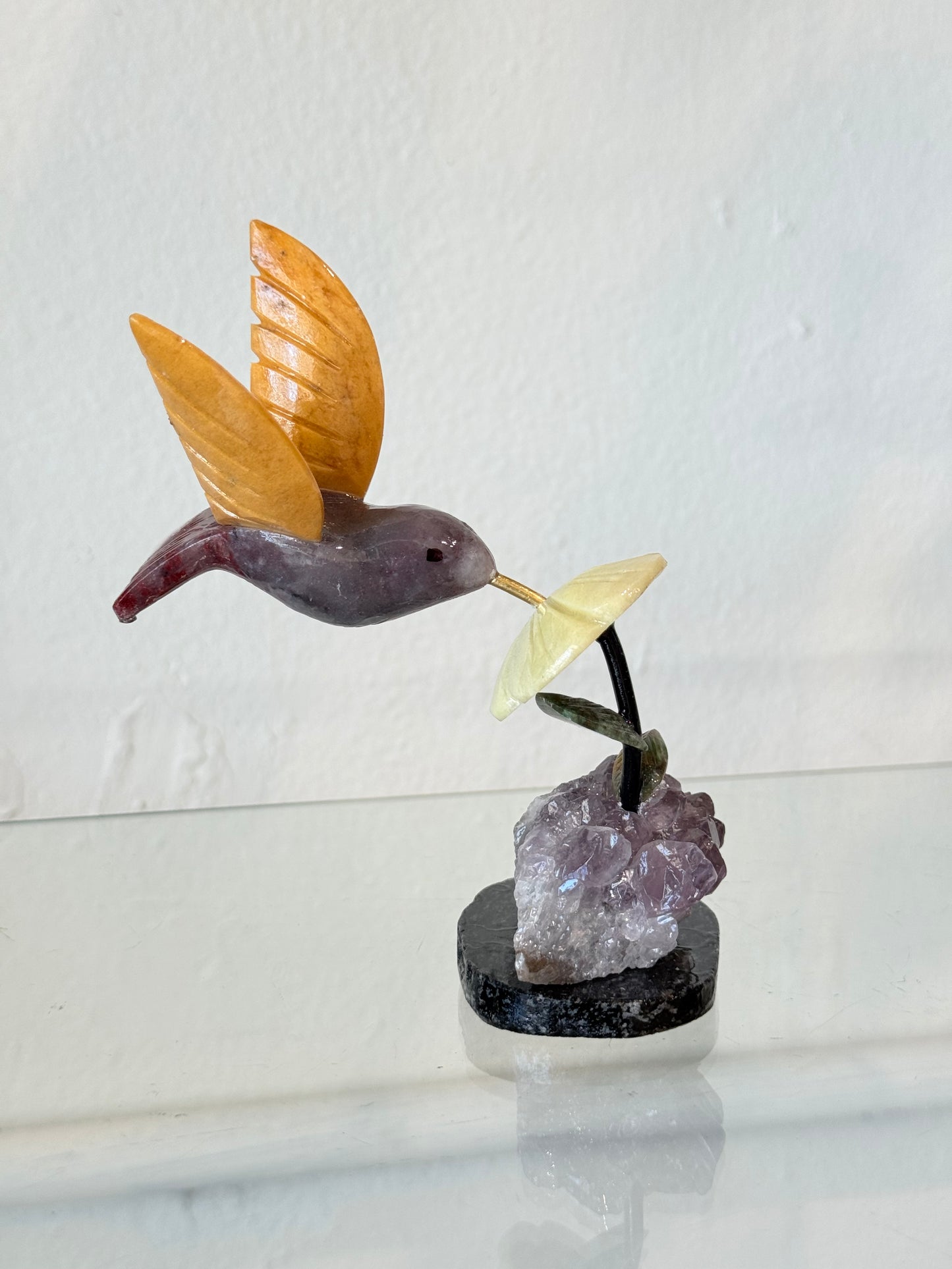 Colibríes de cristales naturales | Natural Crystal Hummingbirds