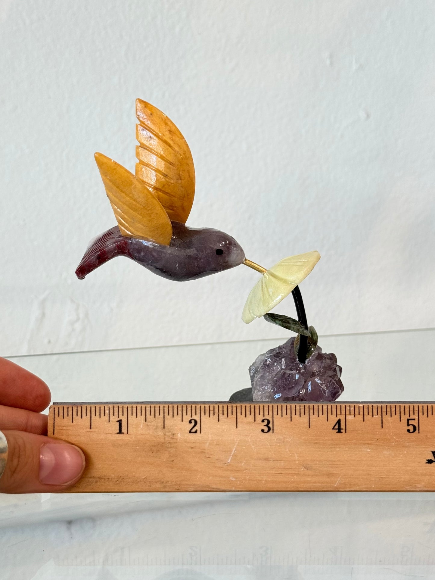 Colibríes de cristales naturales | Natural Crystal Hummingbirds