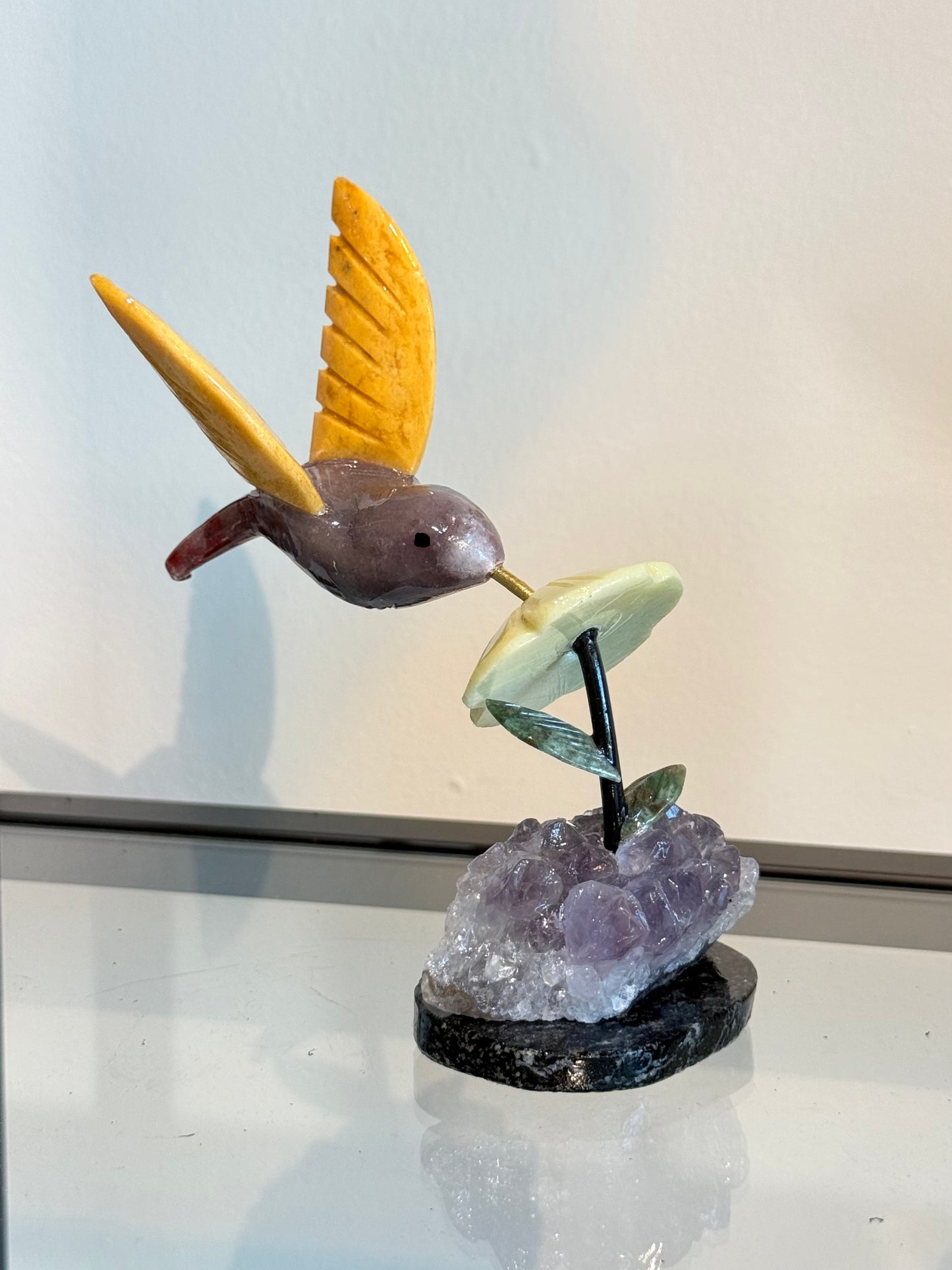 Colibríes de cristales naturales | Natural Crystal Hummingbirds