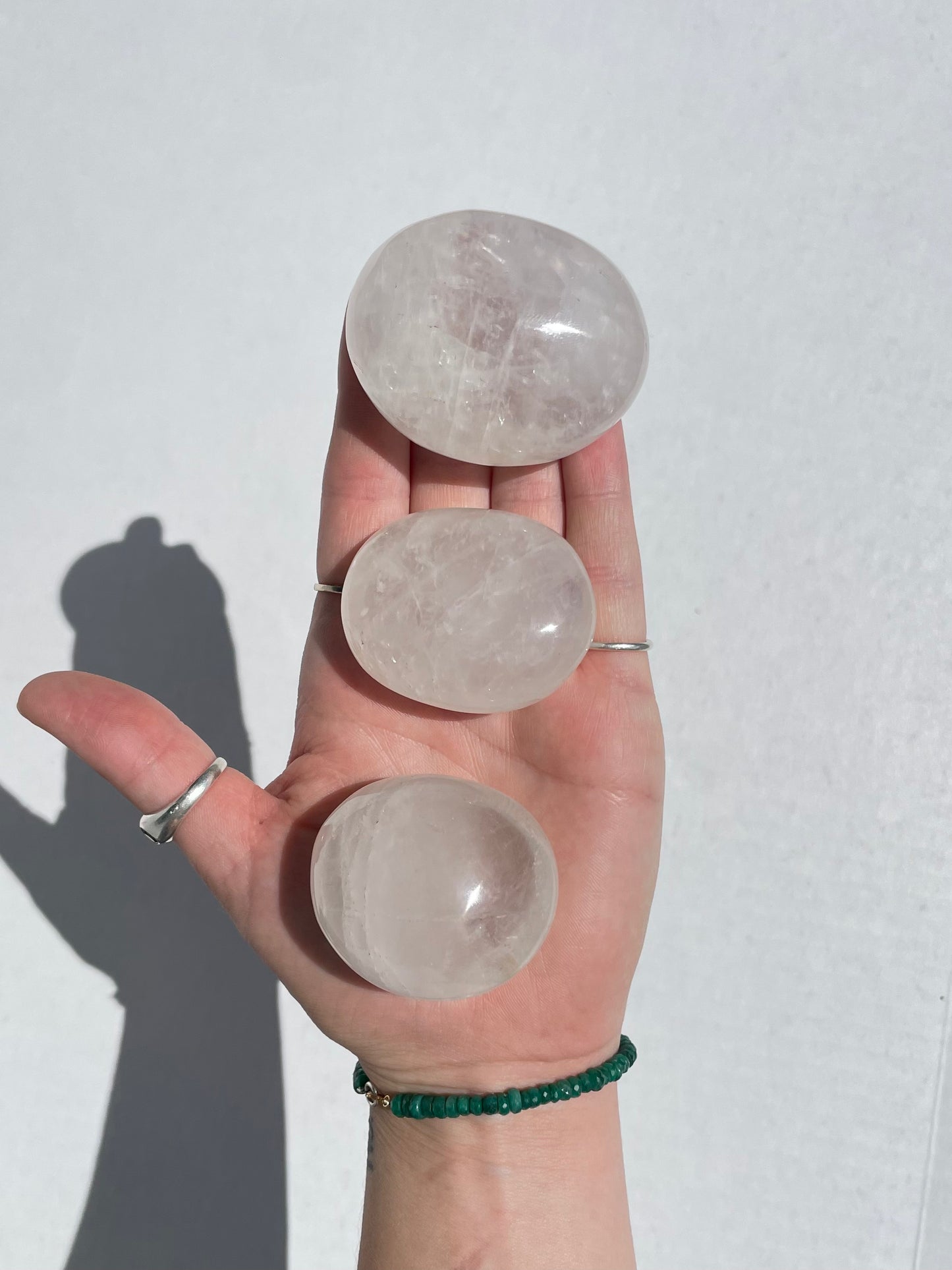 Clear Quartz Palm Stone