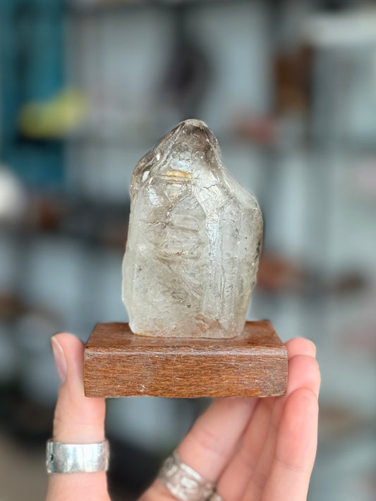 Elestial Quartz with Mica ( Brazil ) With Base