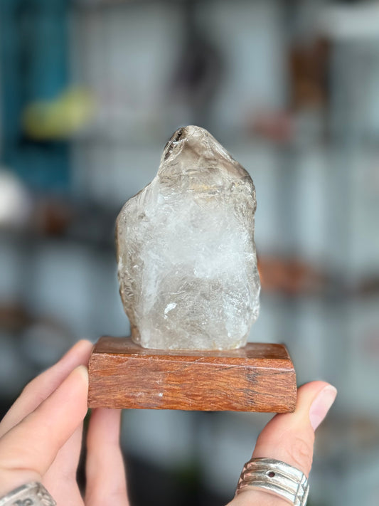 Elestial Quartz with Mica ( Brazil ) With Base