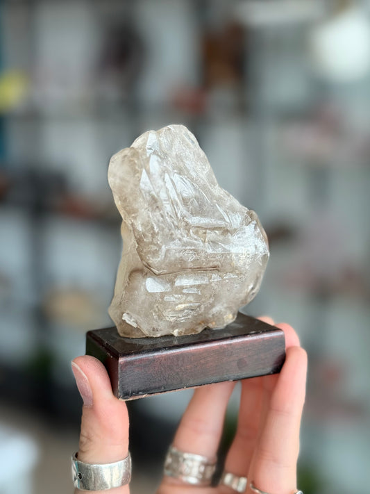 Elestial Quartz with Mica ( Brazil ) With Base