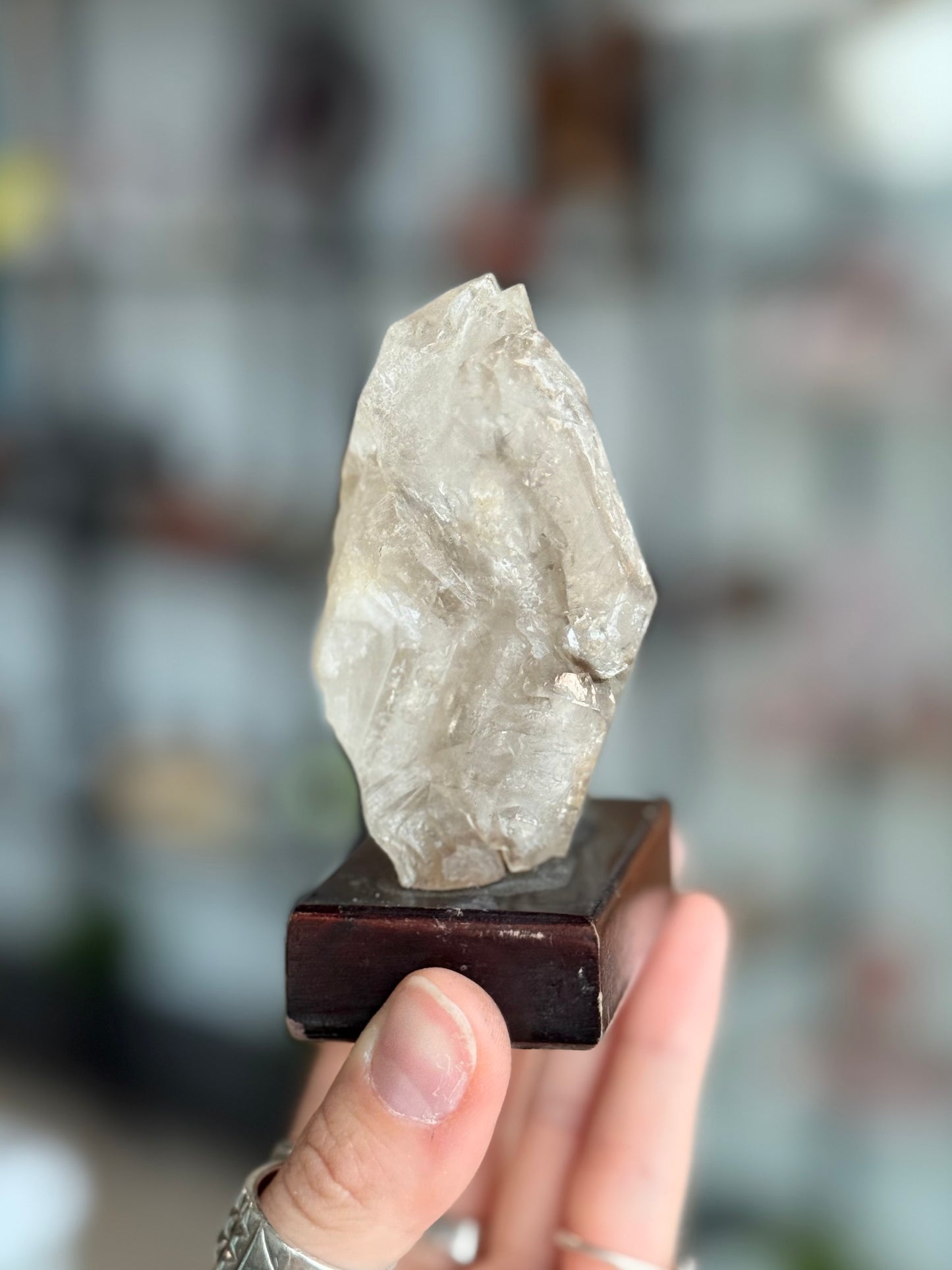 Elestial Quartz with Mica ( Brazil ) With Base