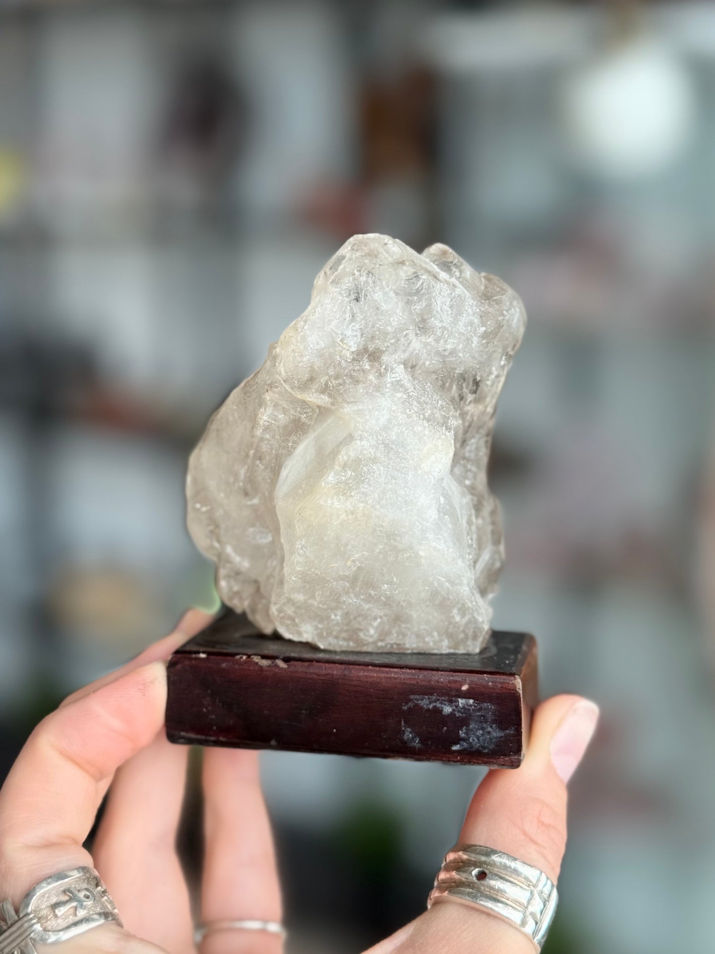 Elestial Quartz with Mica ( Brazil ) With Base